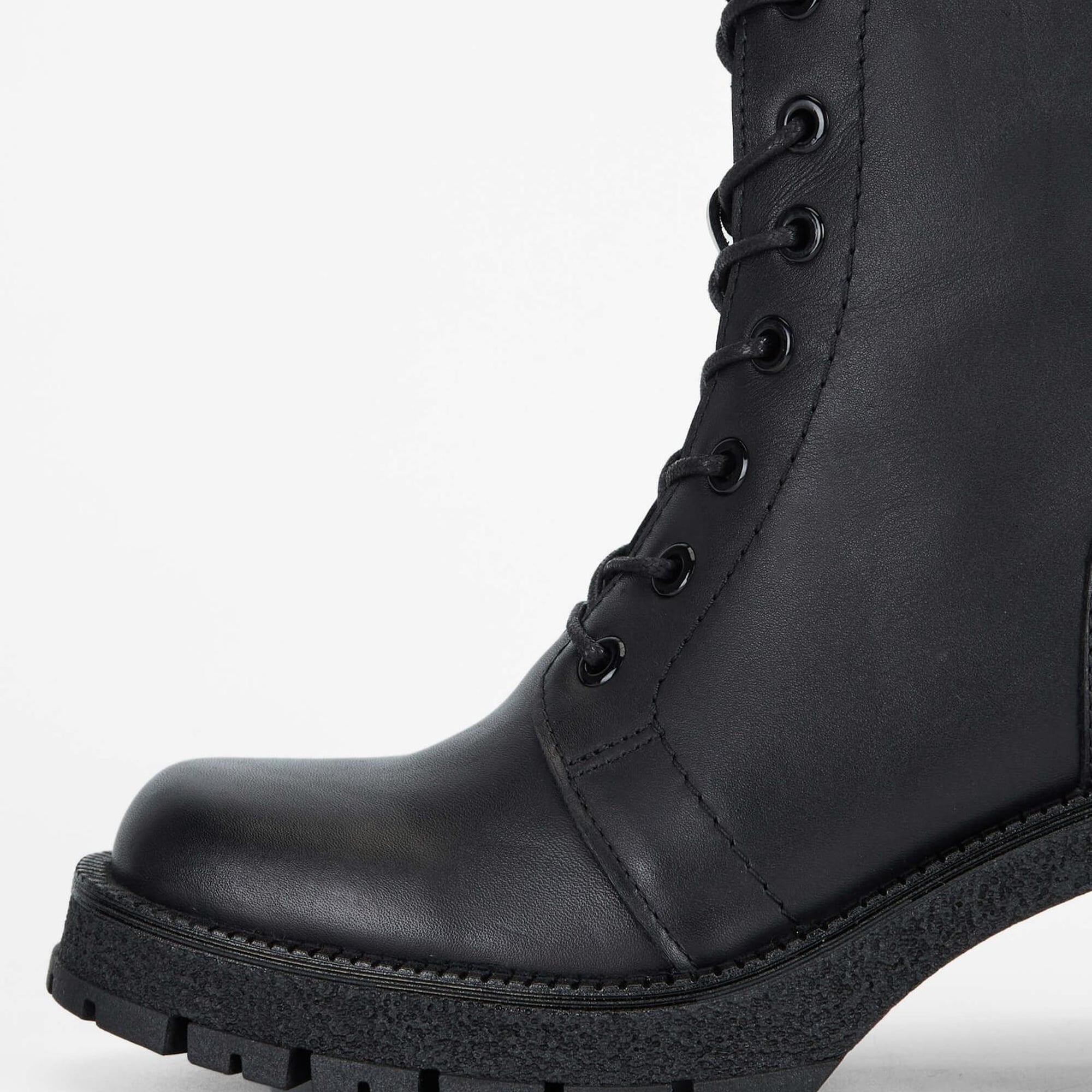 Tamer Tanca Kadın Hakiki Deri Siyah Deri Casual Bot