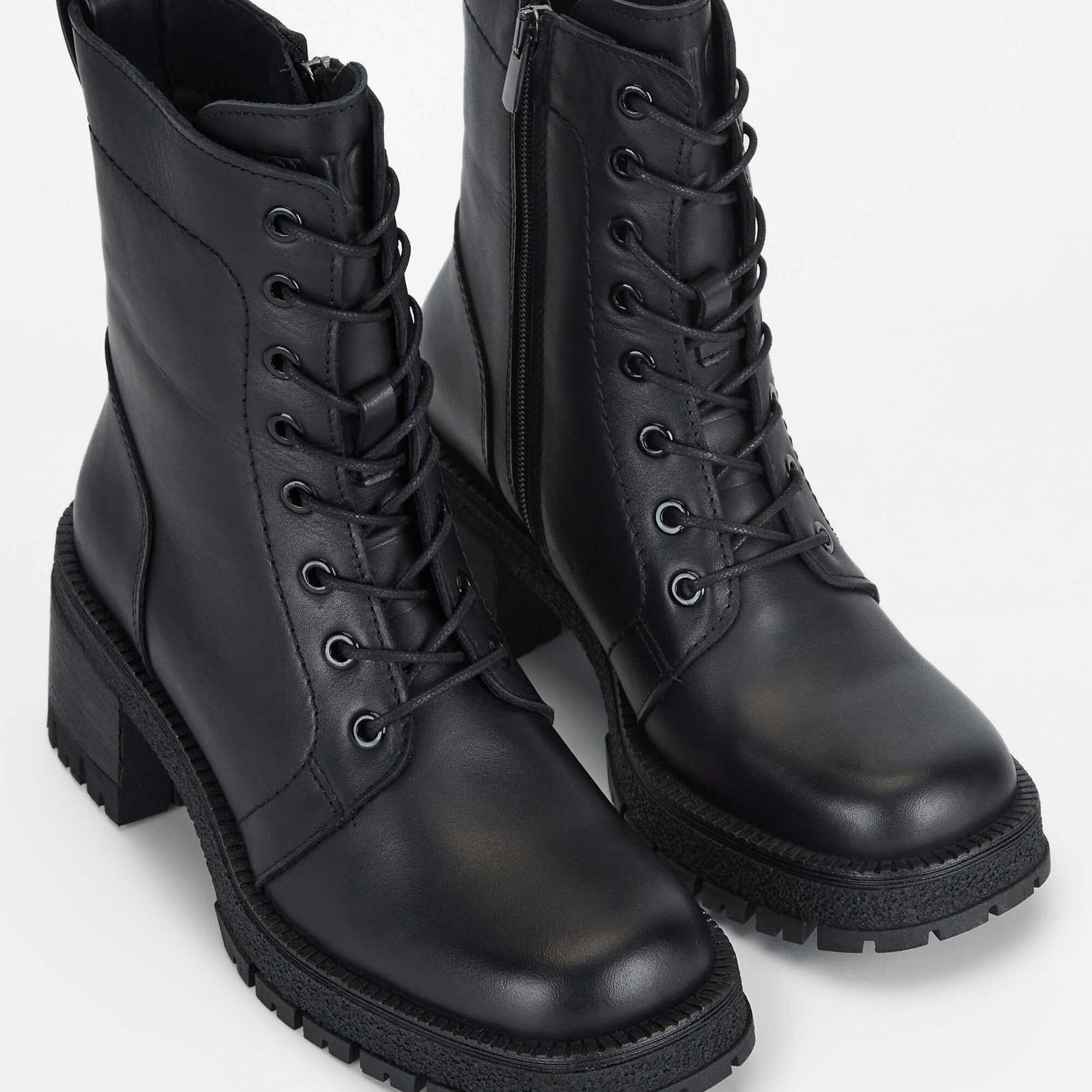 Tamer Tanca Kadın Hakiki Deri Siyah Deri Casual Bot