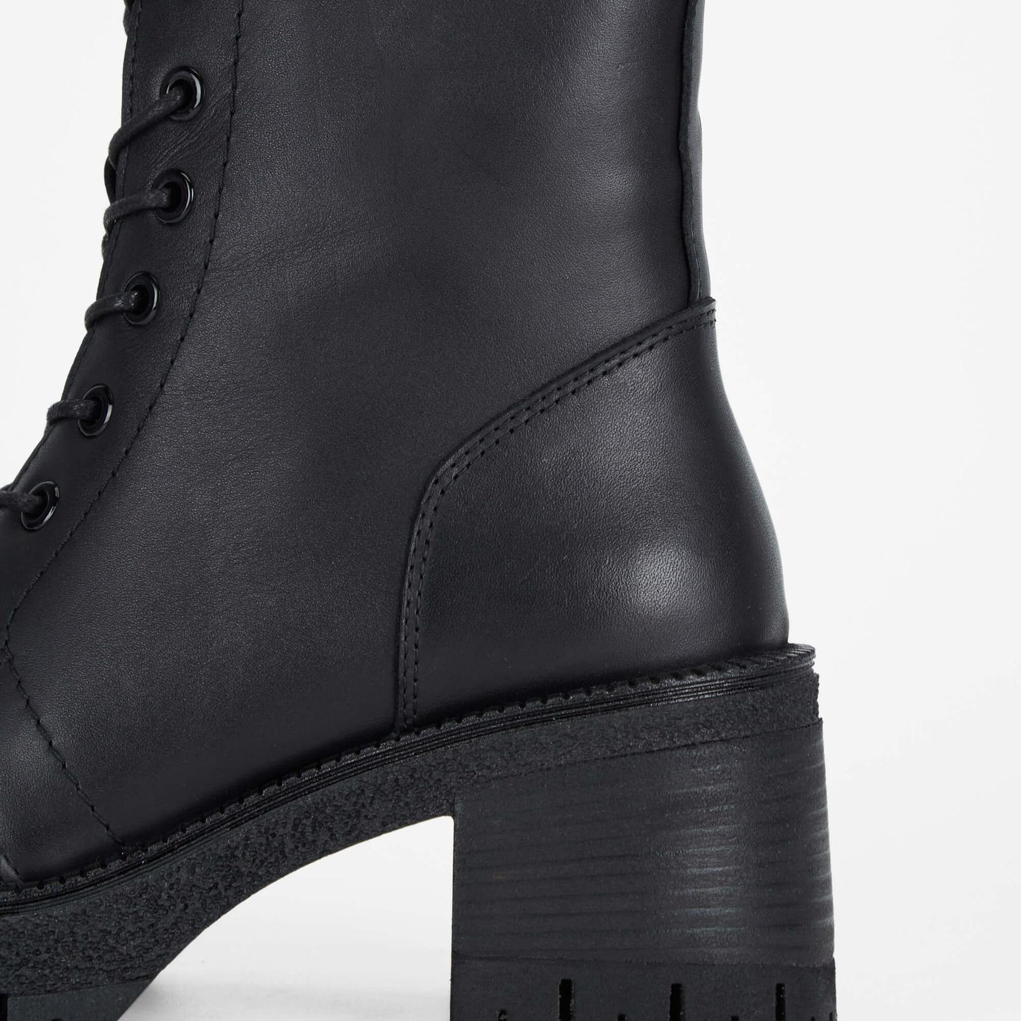 Tamer Tanca Kadın Hakiki Deri Siyah Deri Casual Bot