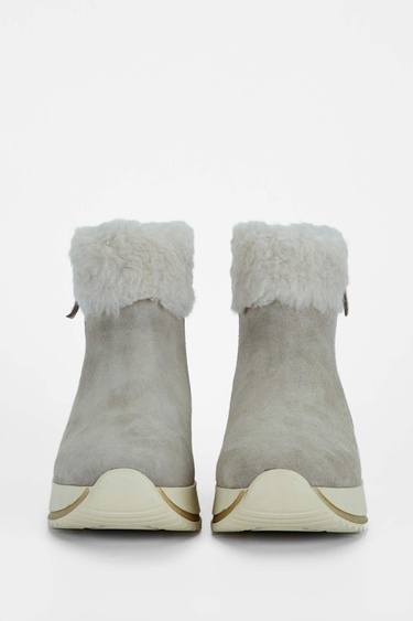  Tamer Tanca Kadın Hakiki Deri Bej Casual Bot