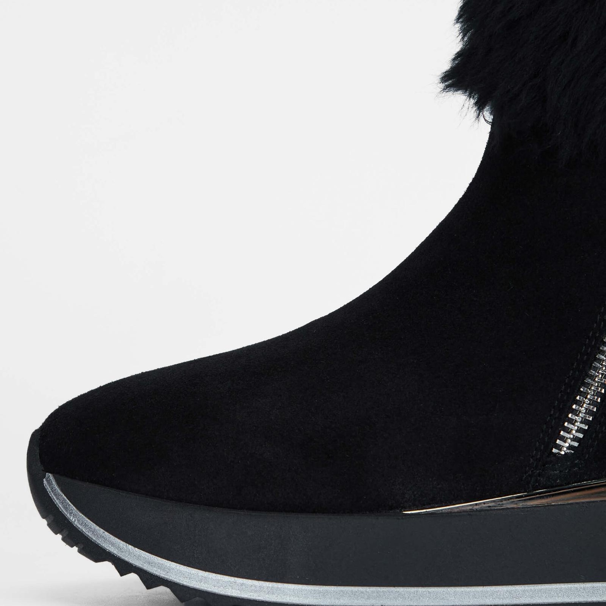 Tamer Tanca Kadın Hakiki Deri Siyah Süet Casual Bot