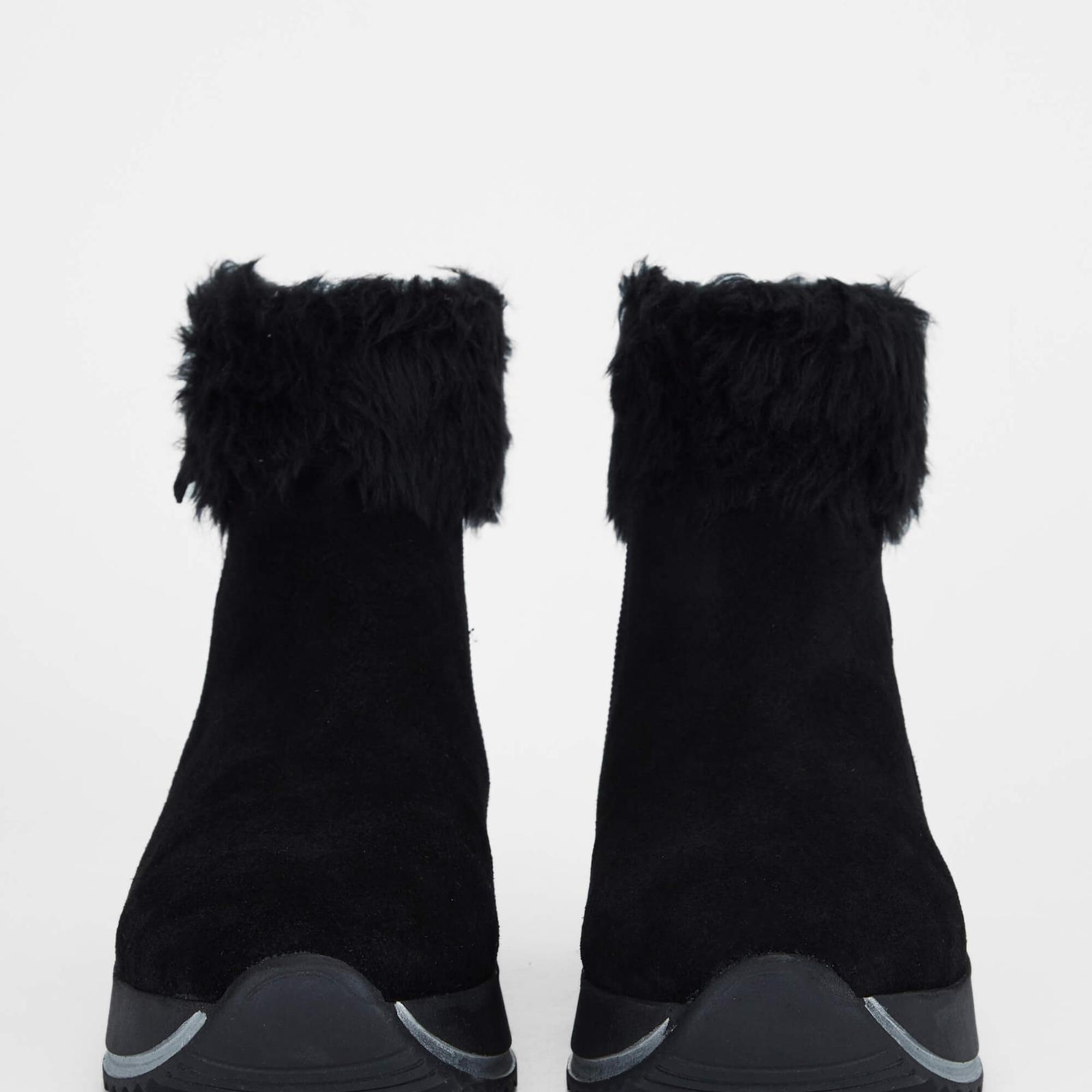 Tamer Tanca Kadın Hakiki Deri Siyah Süet Casual Bot