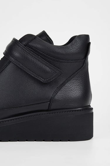  Tamer Tanca Kadın Hakiki Deri Siyah Casual Bot