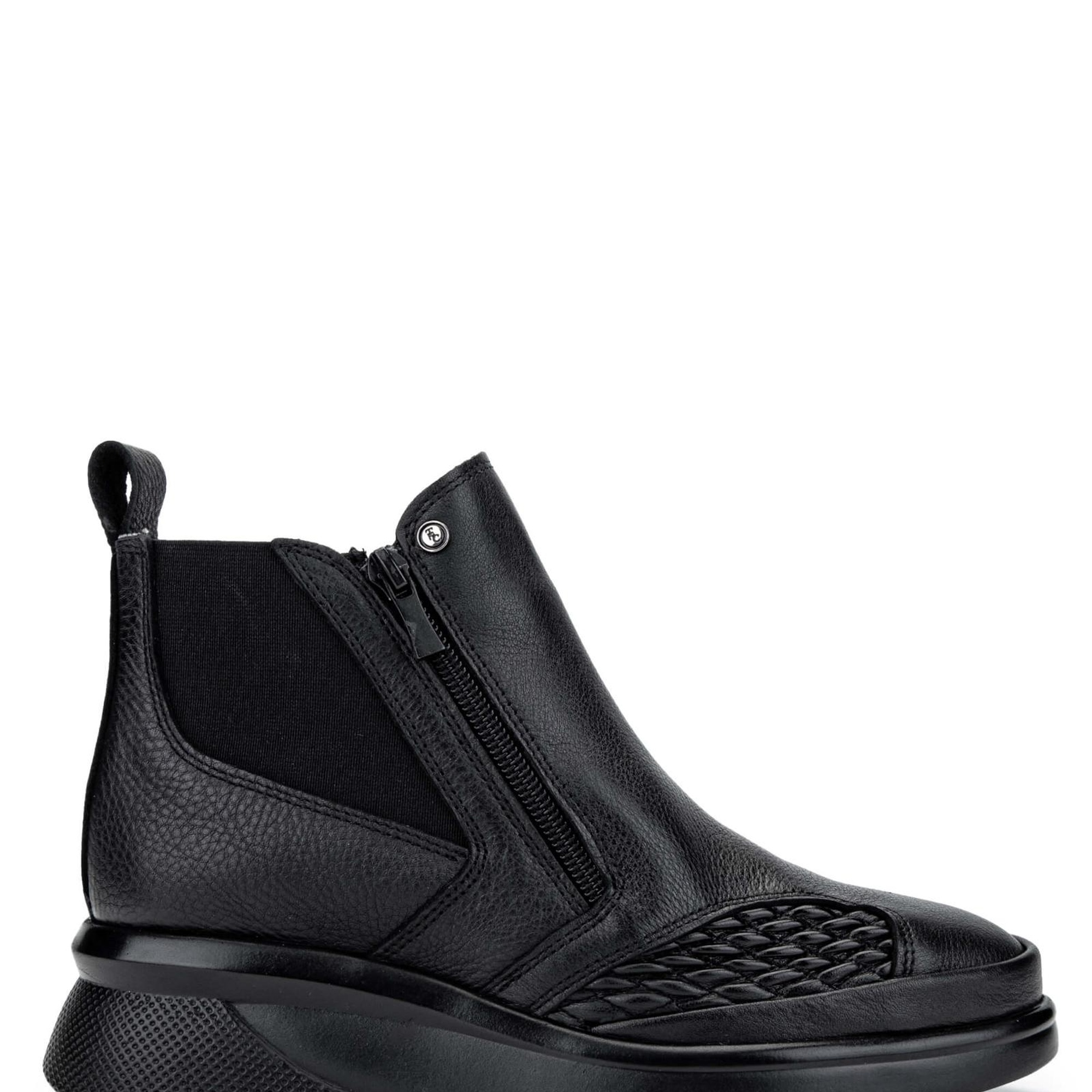 Tamer Tanca Kadın Hakiki Deri Siyah Casual Bot