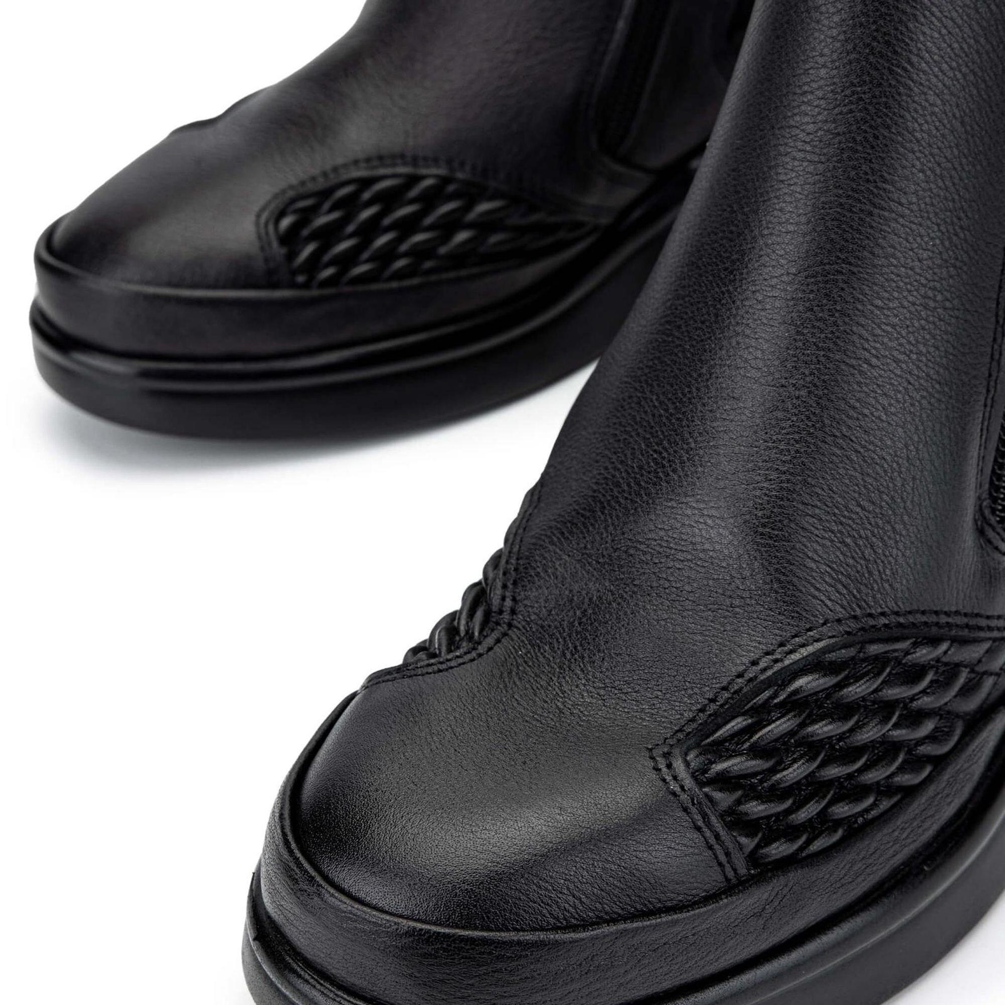 Tamer Tanca Kadın Hakiki Deri Siyah Casual Bot