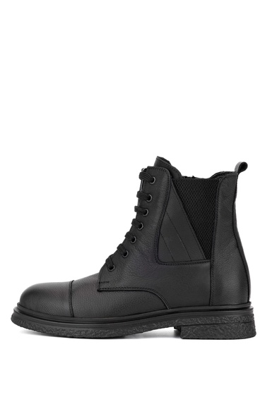  Tamer Tanca Kadın Hakiki Deri Siyah Deri Casual Bot