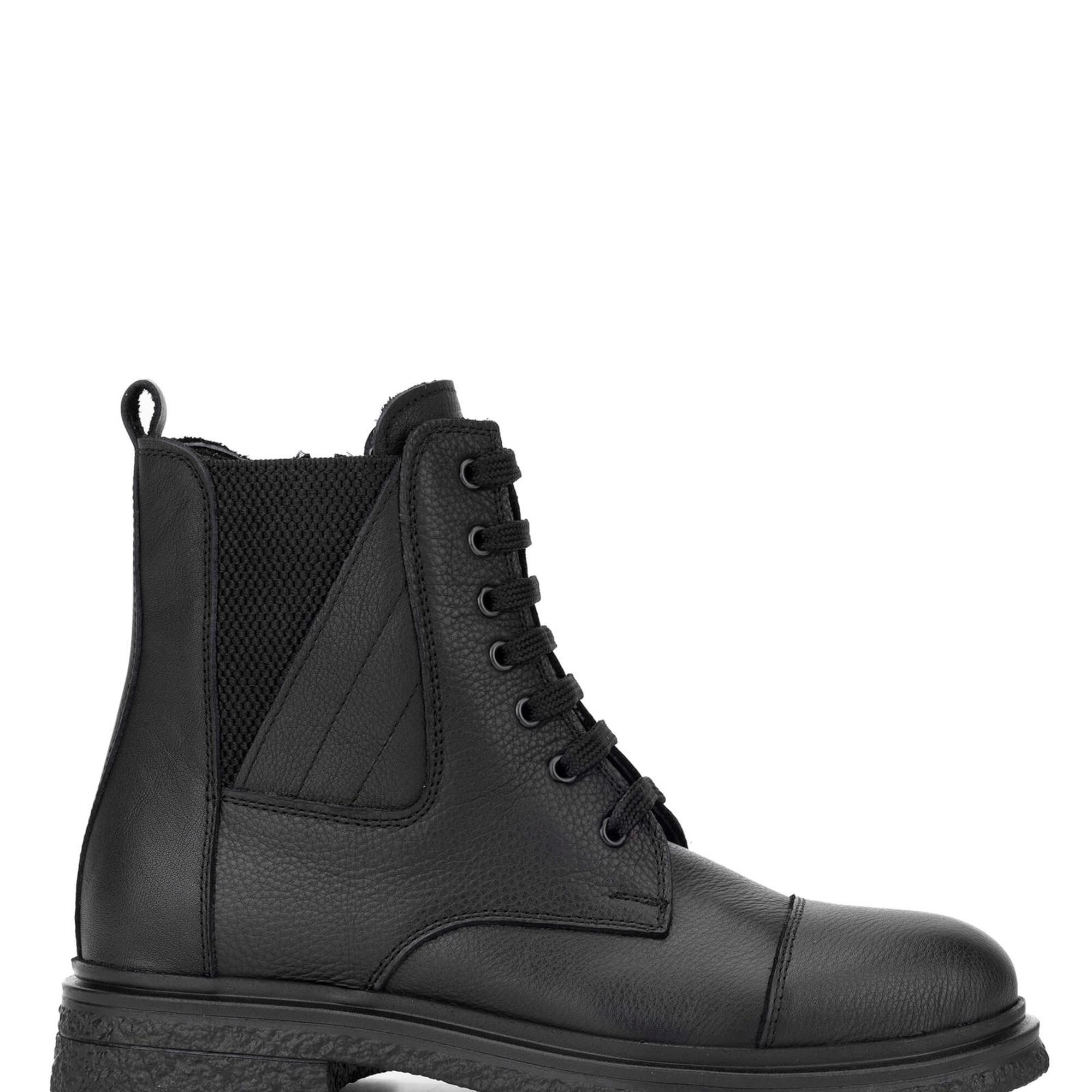 Tamer Tanca Kadın Hakiki Deri Siyah Deri Casual Bot