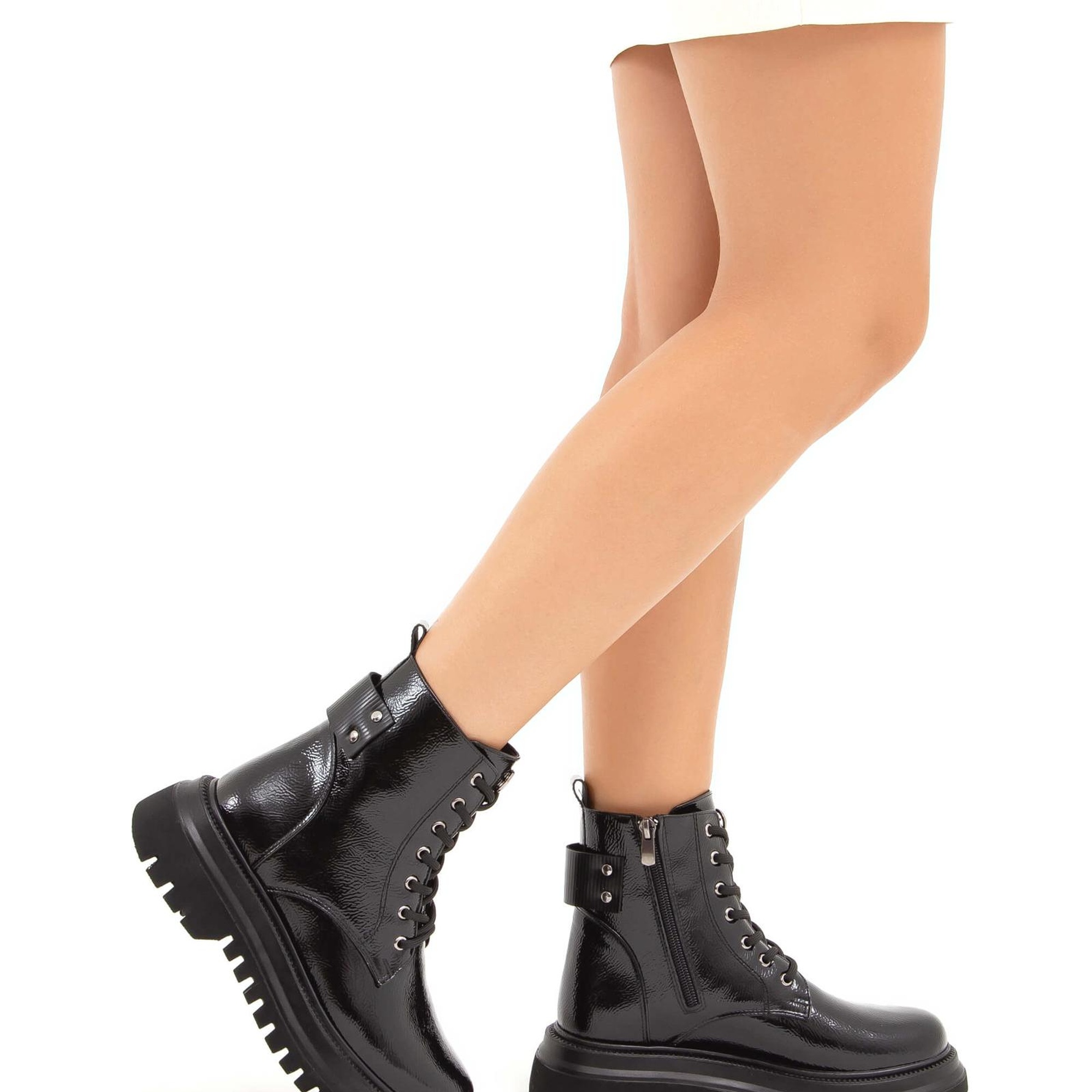 Tamer Tanca Kadın Vegan Siyah Rugan Casual Bot