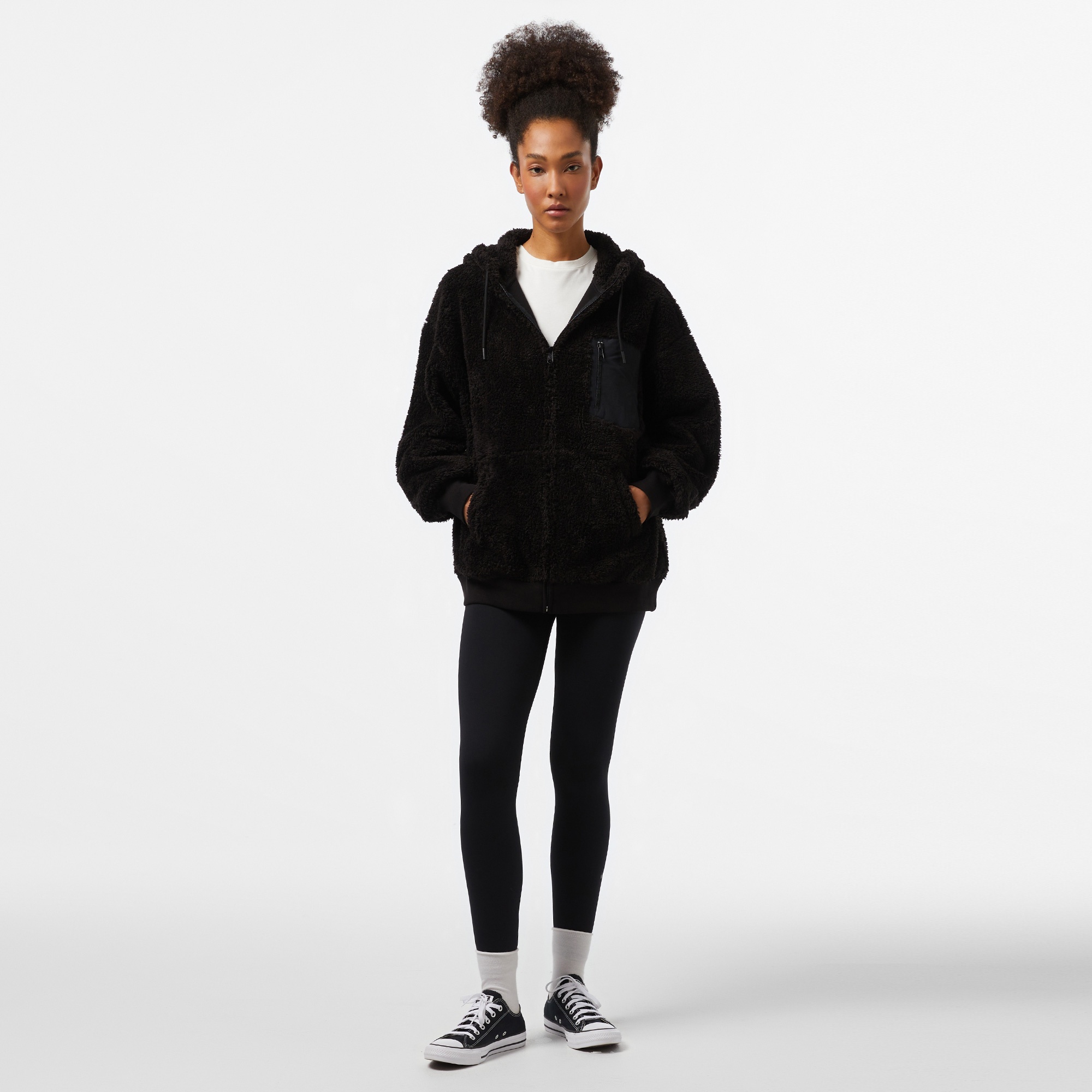 Champion Kadın Siyah Eşofman Üstü