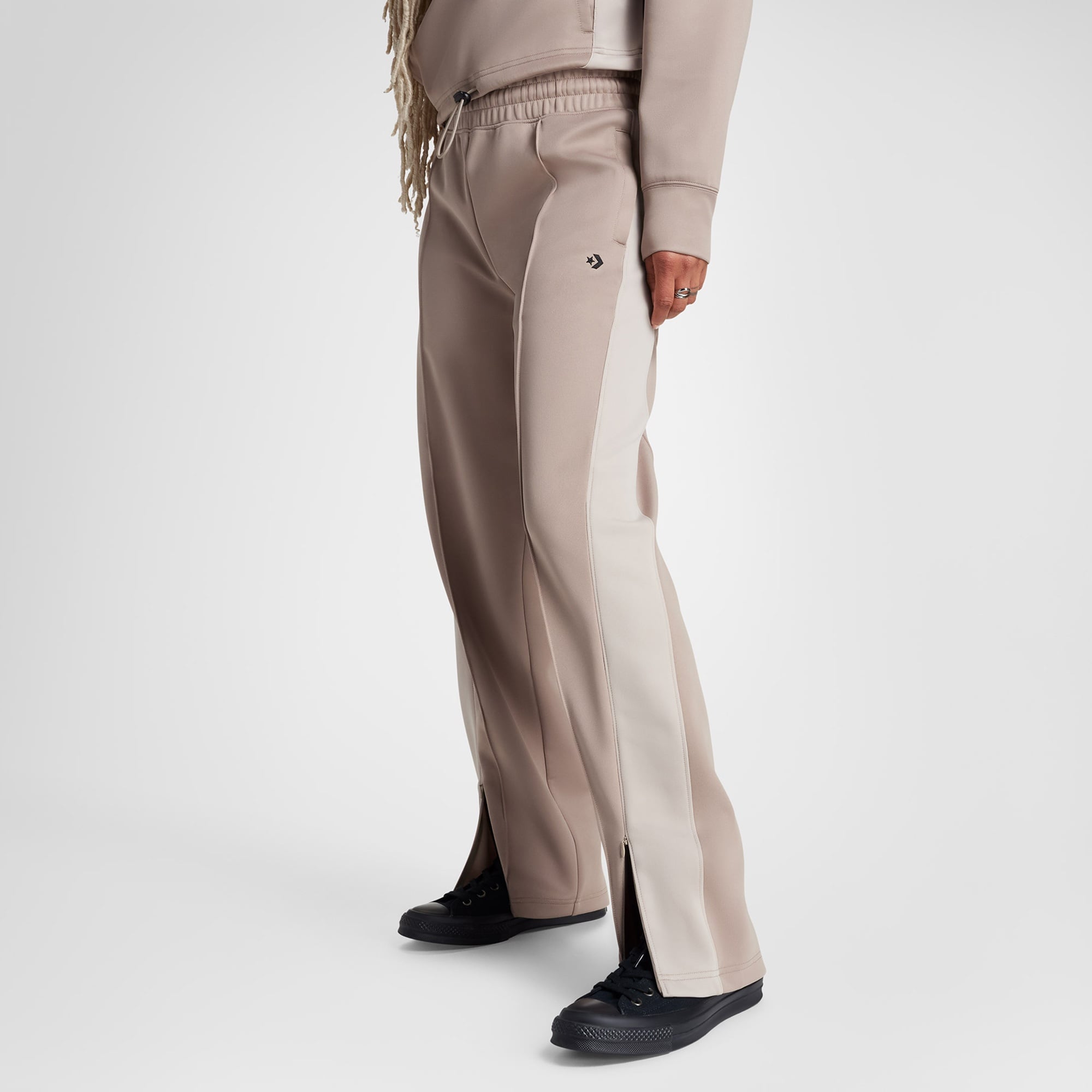 Converse Kadın Renk Bloklu Bej Eşofman Altı