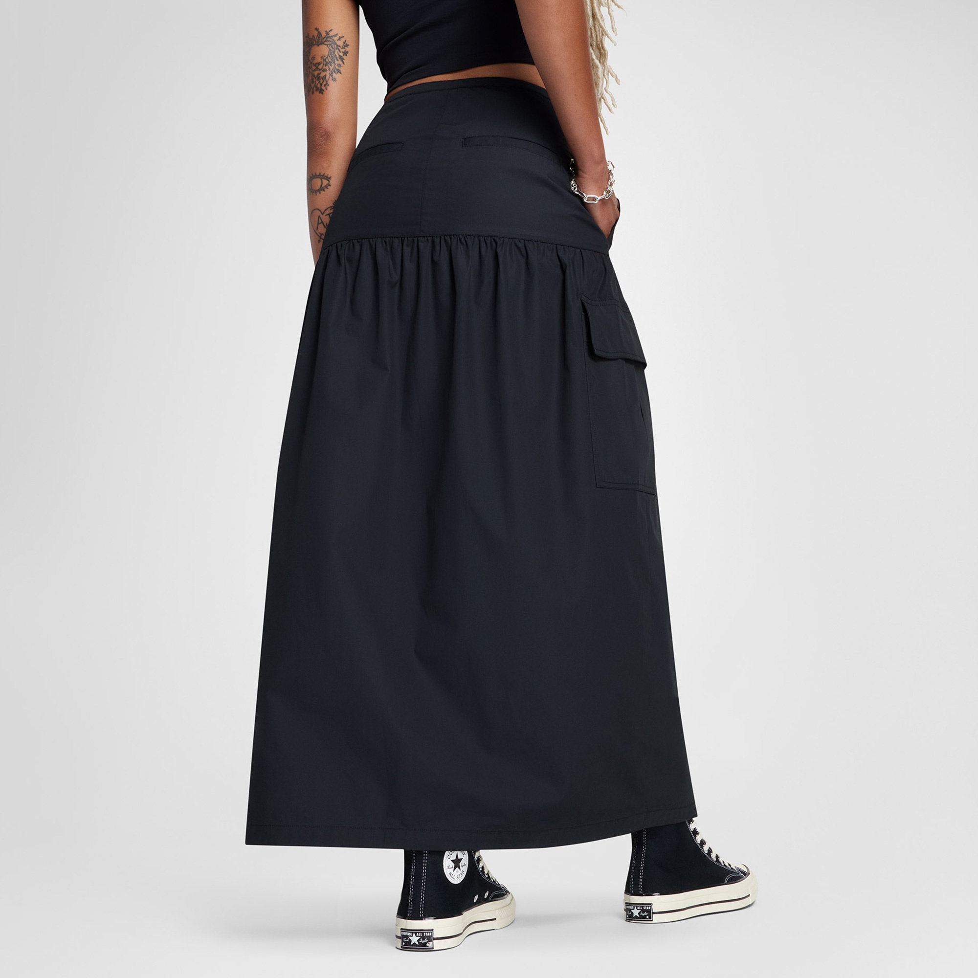 Converse Kadın Cargo Siyah Etek