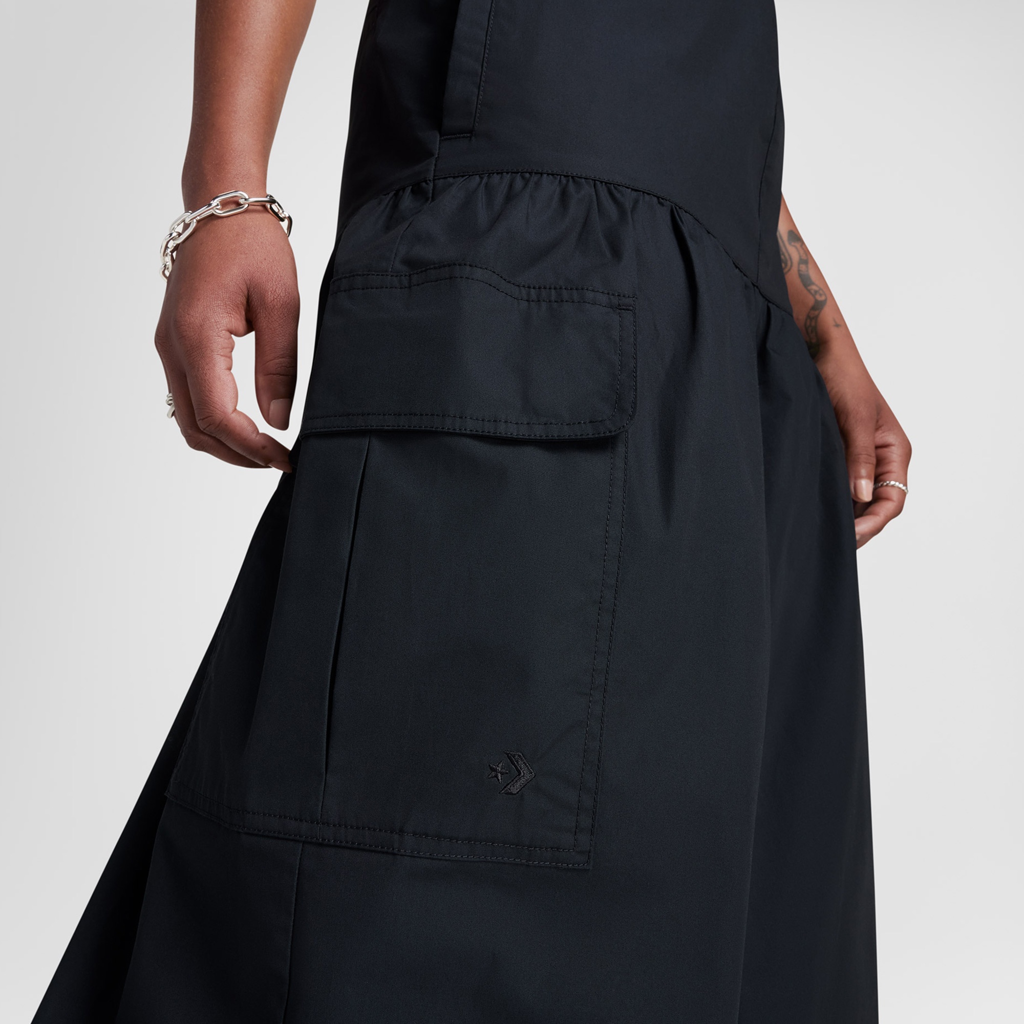 Converse Kadın Cargo Siyah Etek