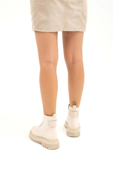  Tamer Tanca Kadın Vegan Bej Casual Bot