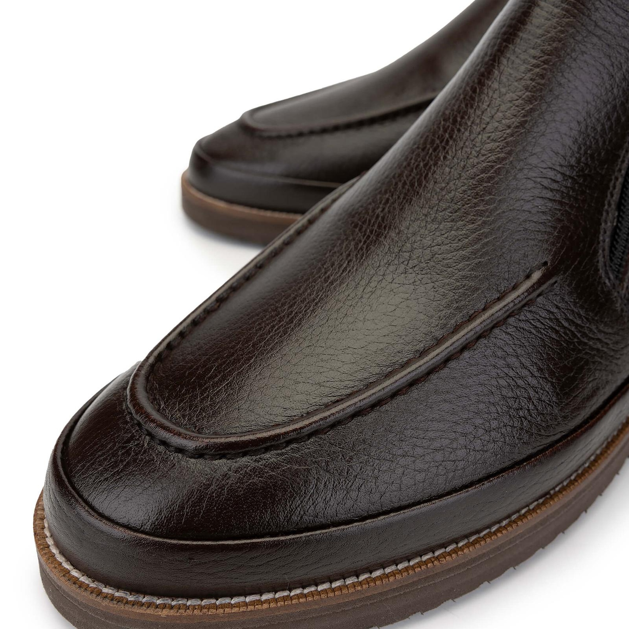 Tamer Tanca Erkek Hakiki Deri Kahverengi Casual Bot