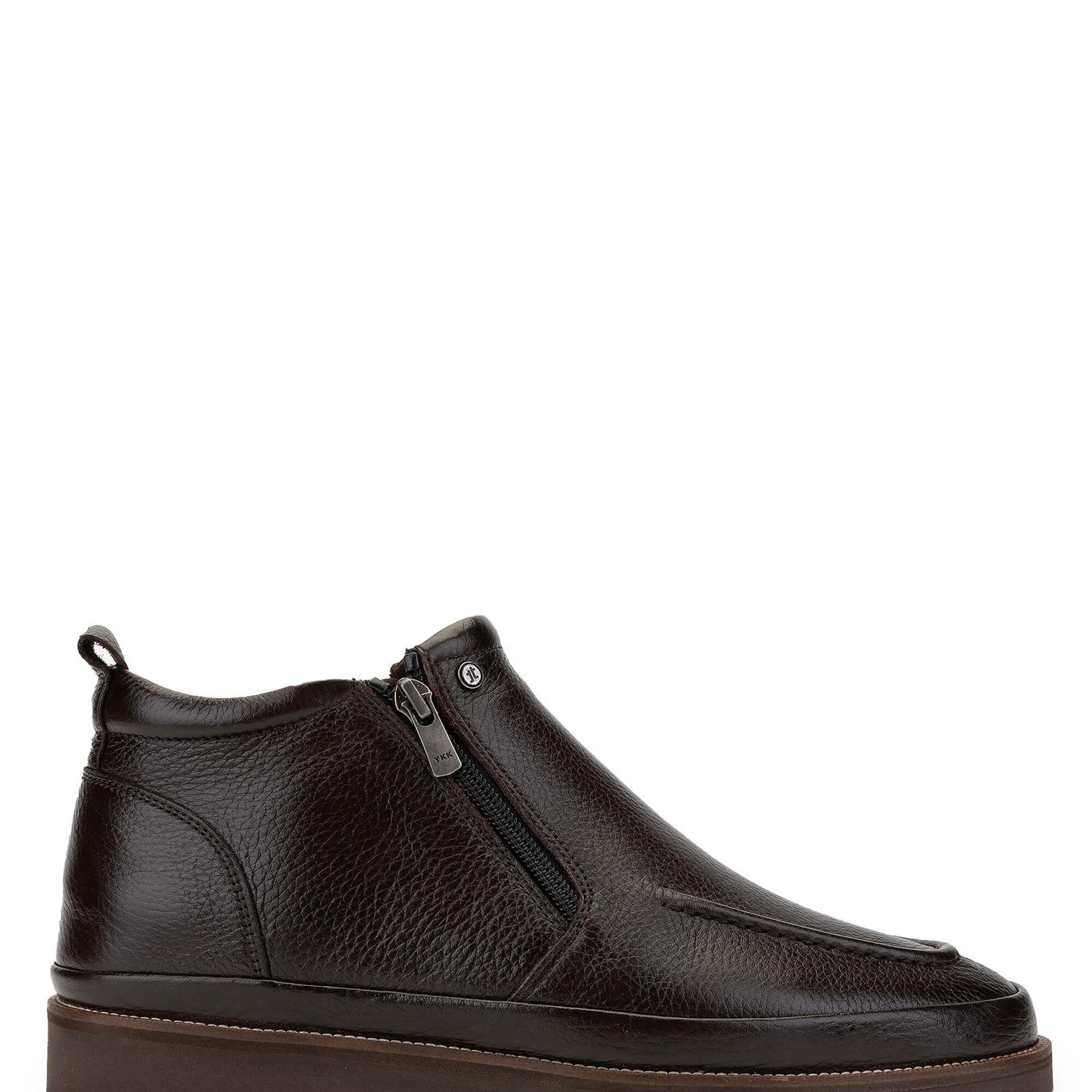 Tamer Tanca Erkek Hakiki Deri Kahverengi Casual Bot