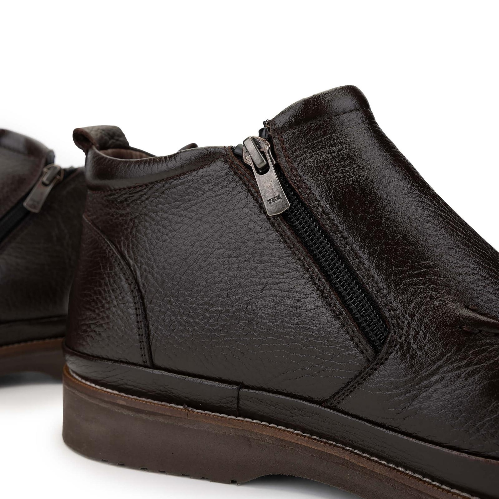 Tamer Tanca Erkek Hakiki Deri Kahverengi Casual Bot