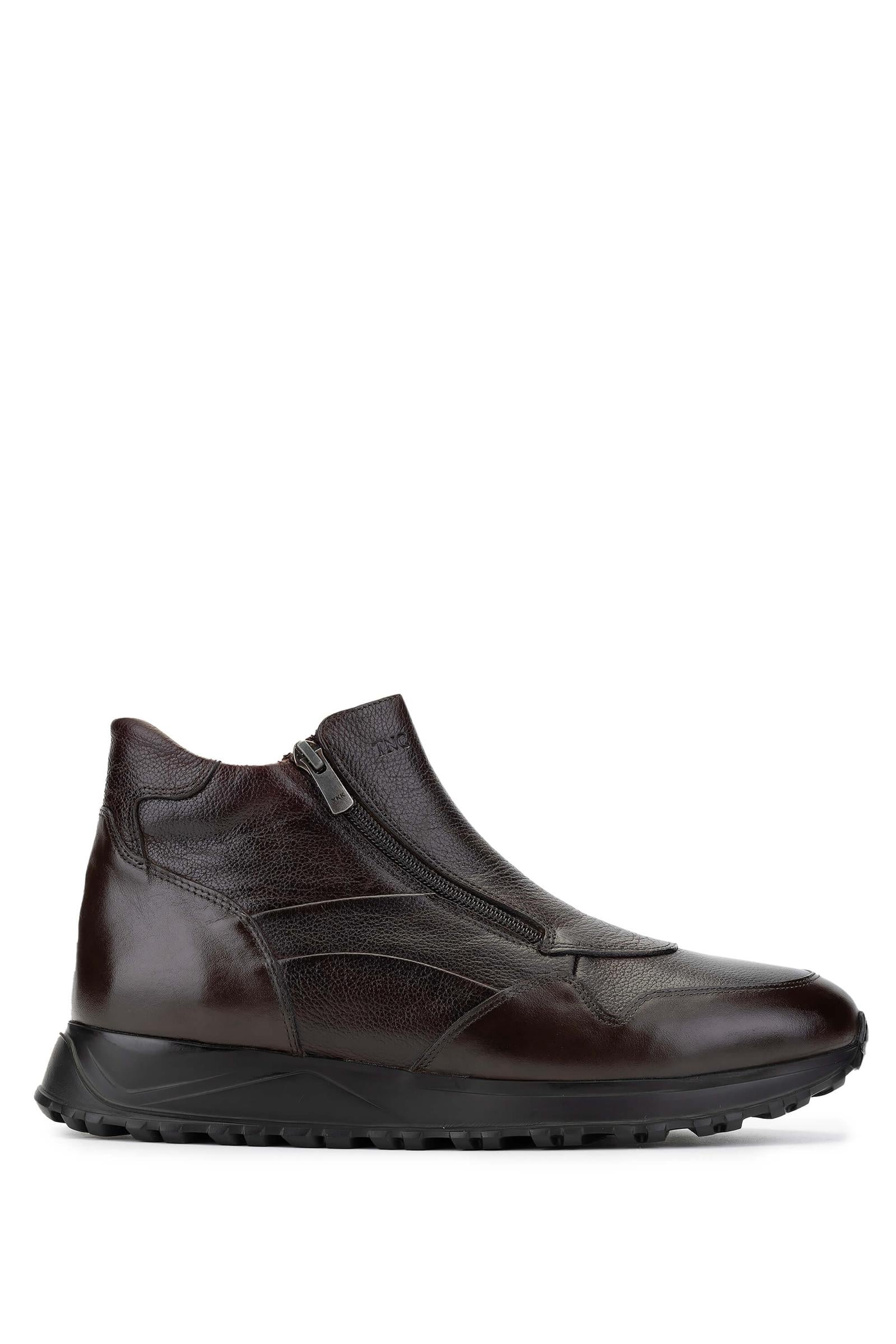  Tamer Tanca Erkek Hakiki Deri Kahverengi Casual Bot