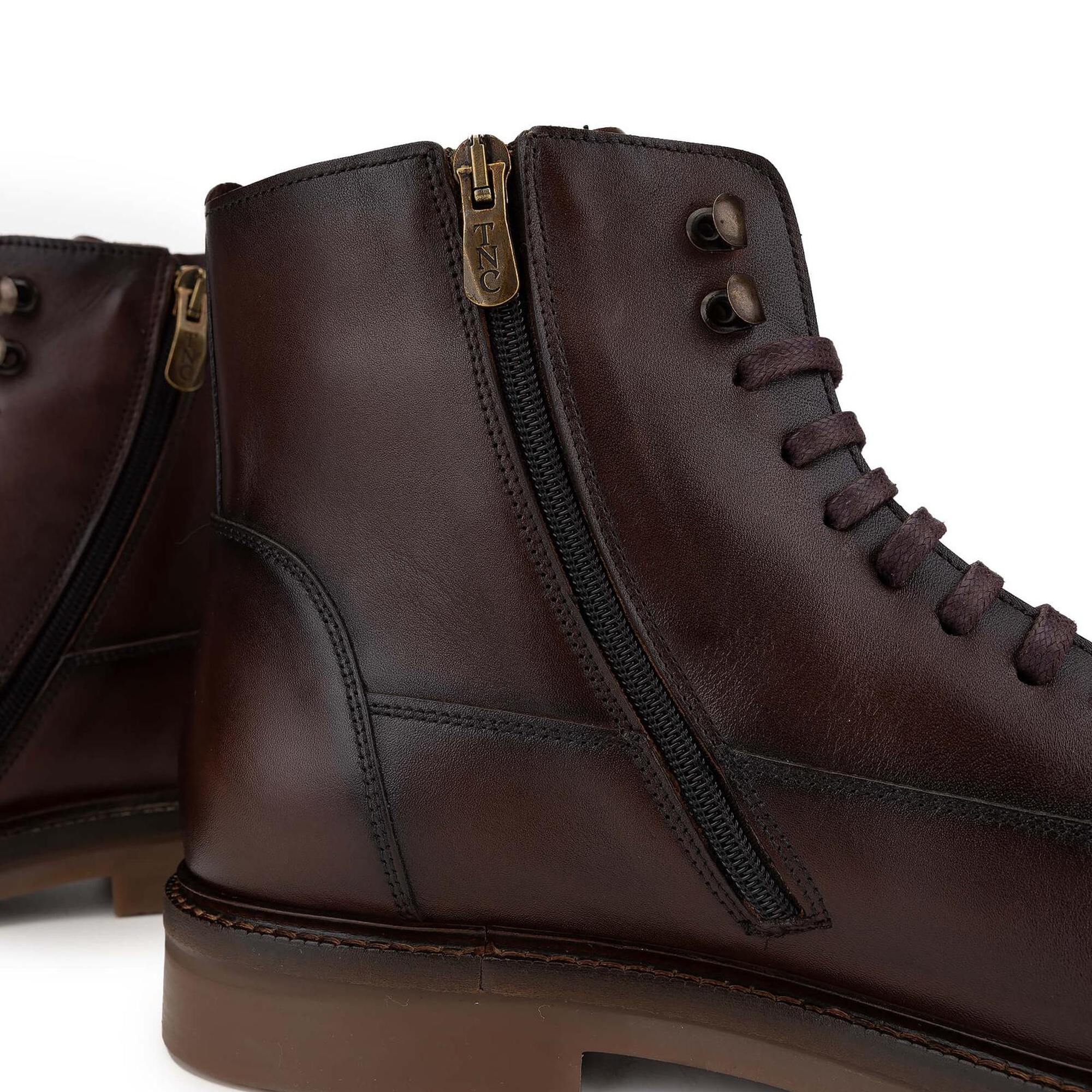 Tamer Tanca Erkek Hakiki Deri Kahverengi Casual Bot