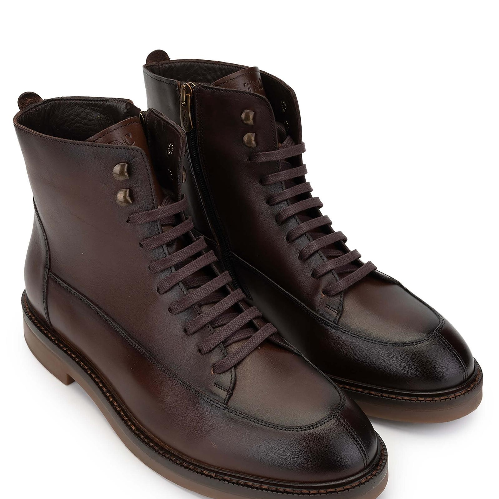 Tamer Tanca Erkek Hakiki Deri Kahverengi Casual Bot