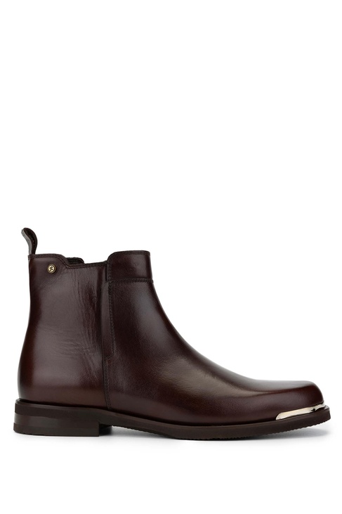  Tamer Tanca Erkek Hakiki Deri Kahverengi Casual Bot