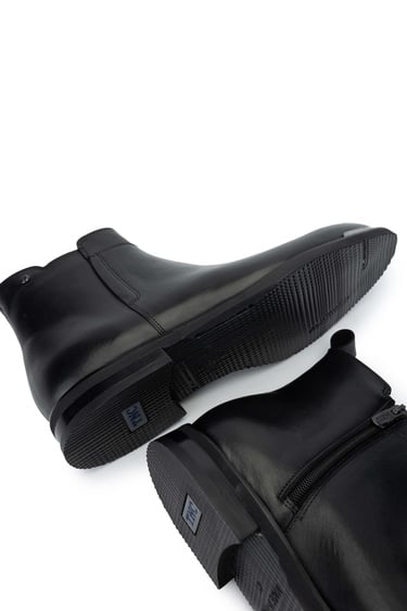  Tamer Tanca Erkek Hakiki Deri Siyah Casual Bot