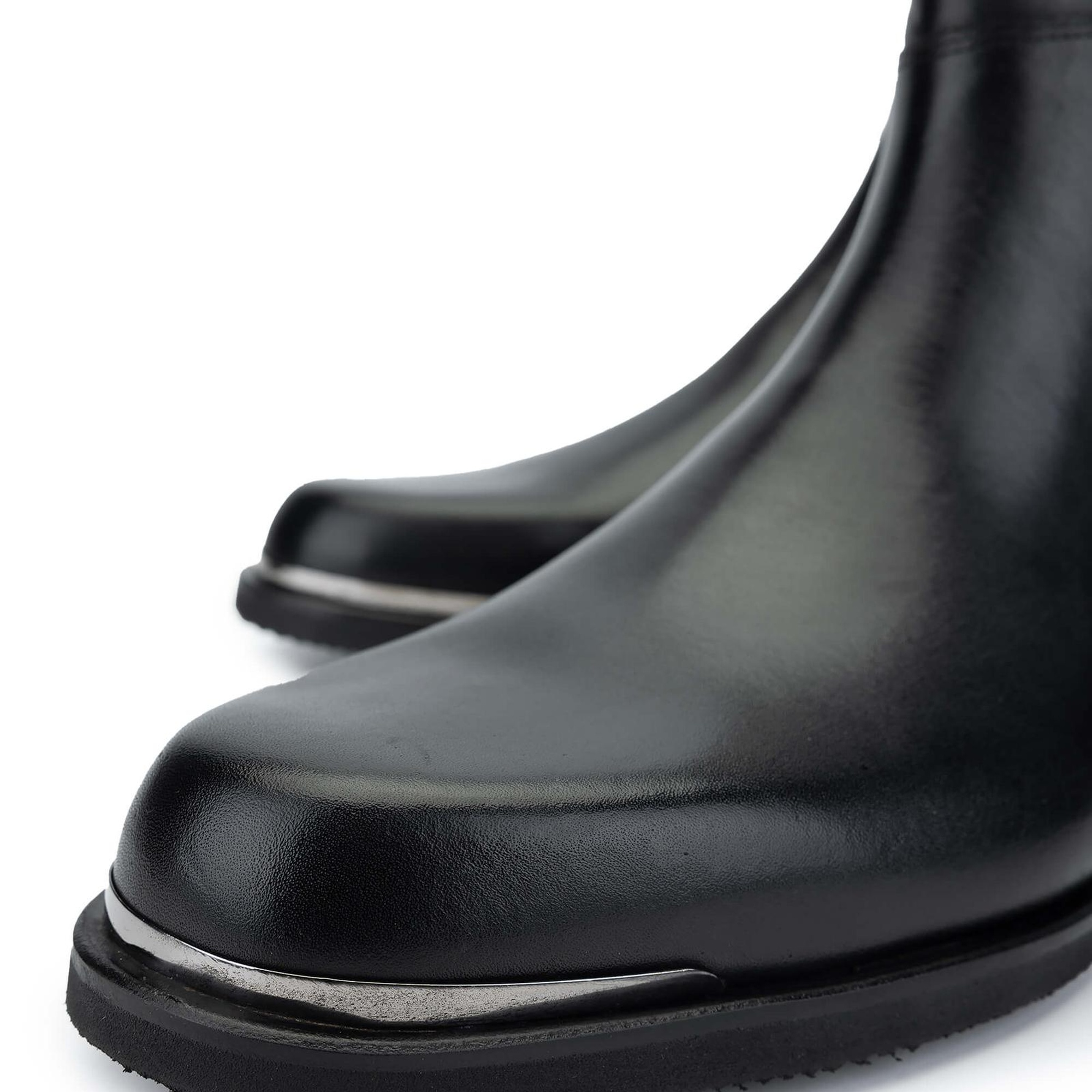 Tamer Tanca Erkek Hakiki Deri Siyah Casual Bot