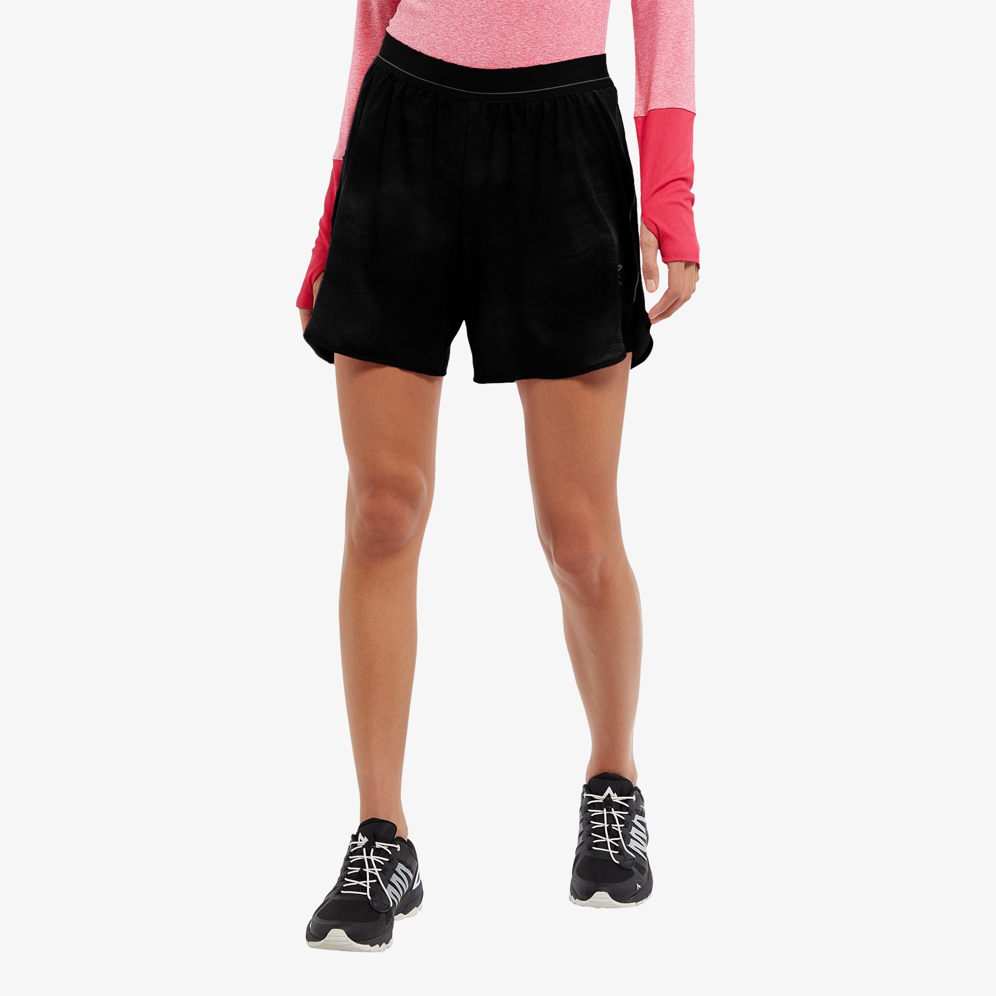 Energetics Isolda II 7 inch Kadın Siyah Koşu Şortu