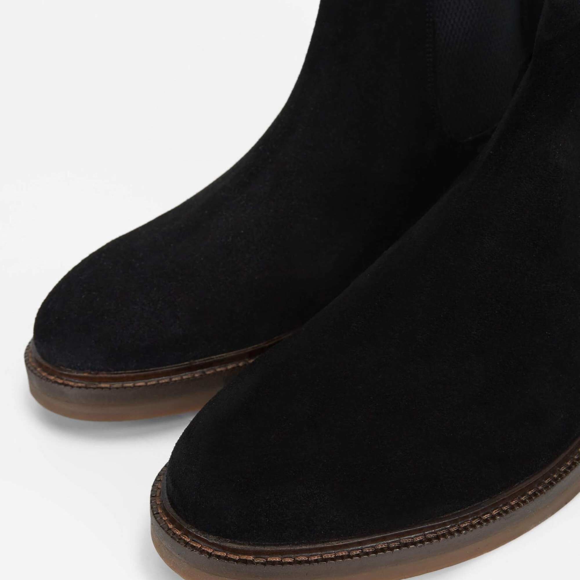 Tamer Tanca Erkek Hakiki Deri Siyah Süet Casual Bot