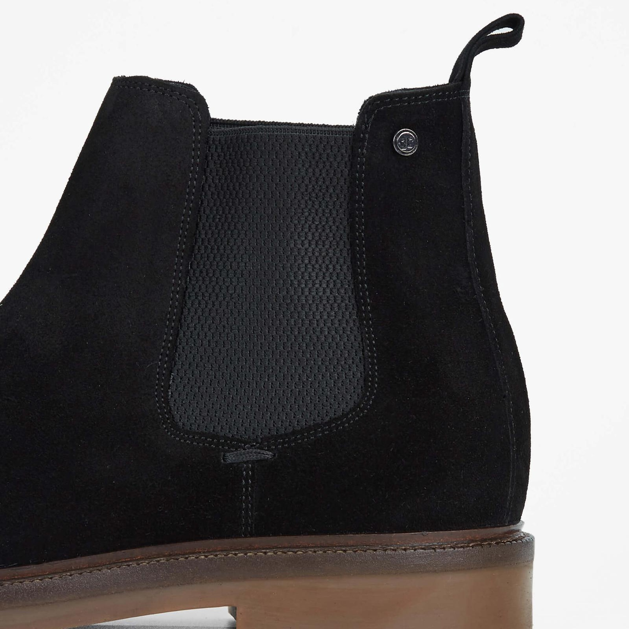 Tamer Tanca Erkek Hakiki Deri Siyah Süet Casual Bot