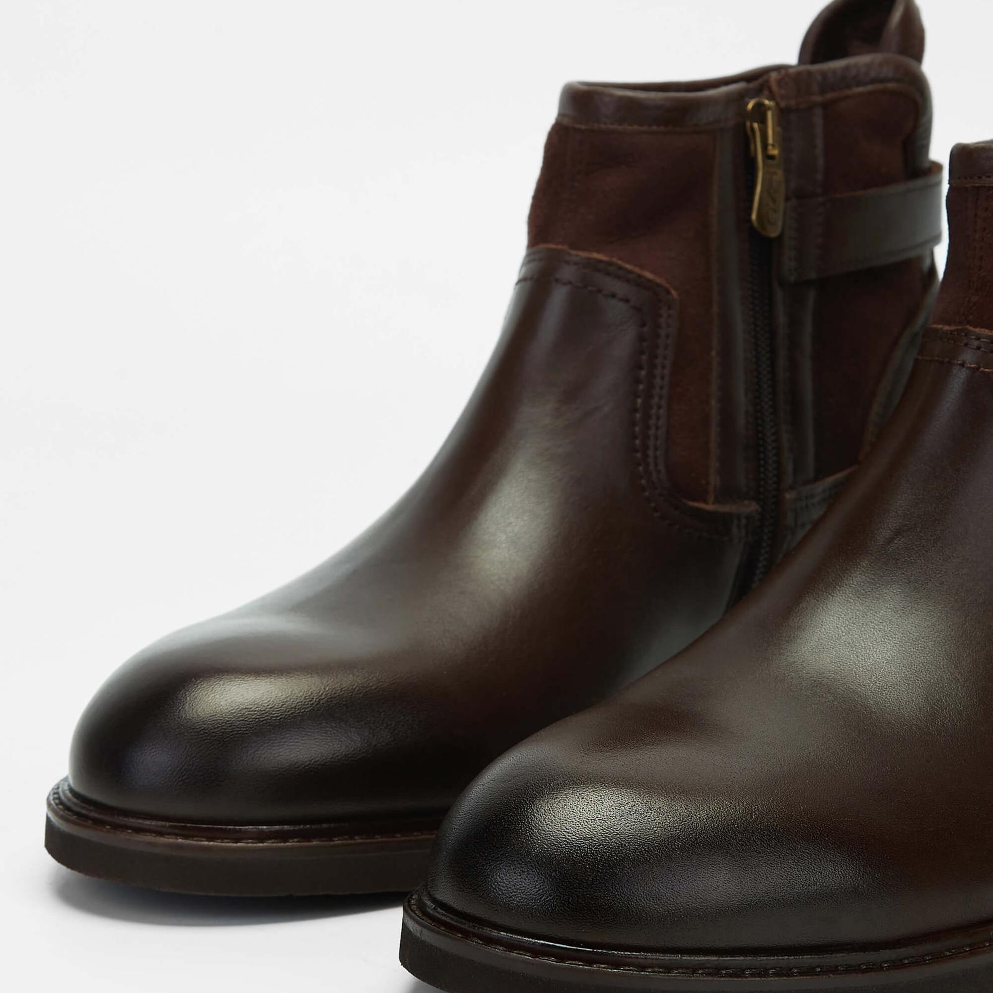 Tamer Tanca Erkek Hakiki Deri Kahverengi Casual Bot