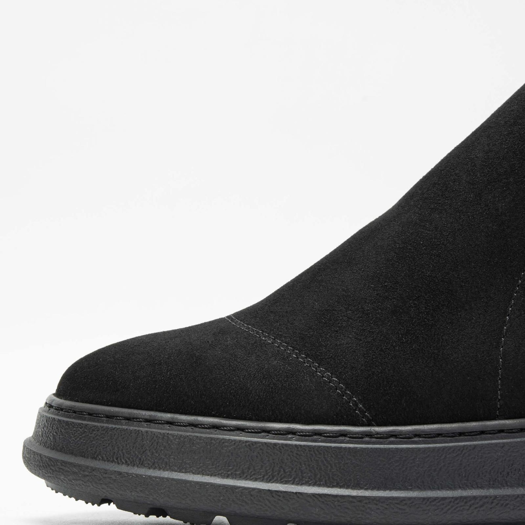 Tamer Tanca Erkek Hakiki Deri Siyah Süet Casual Bot