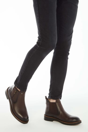  Tamer Tanca Erkek Hakiki Deri Kahverengi Floter Casual Bot