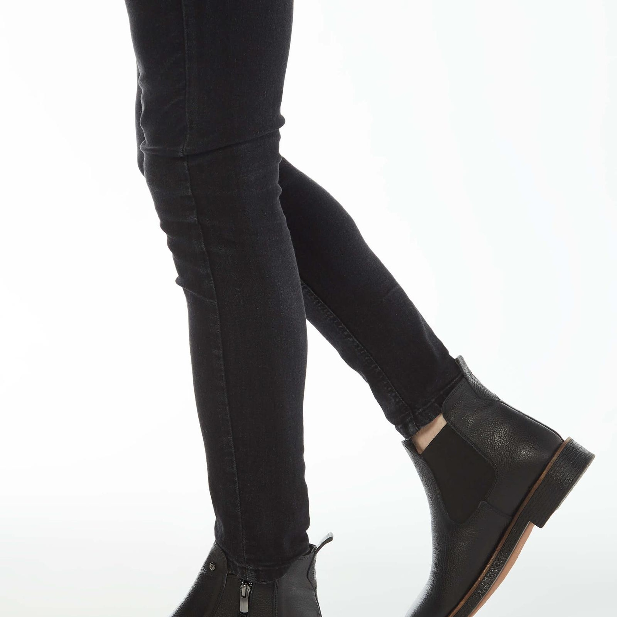 Tamer Tanca Erkek Hakiki Deri Siyah Floter Casual Bot