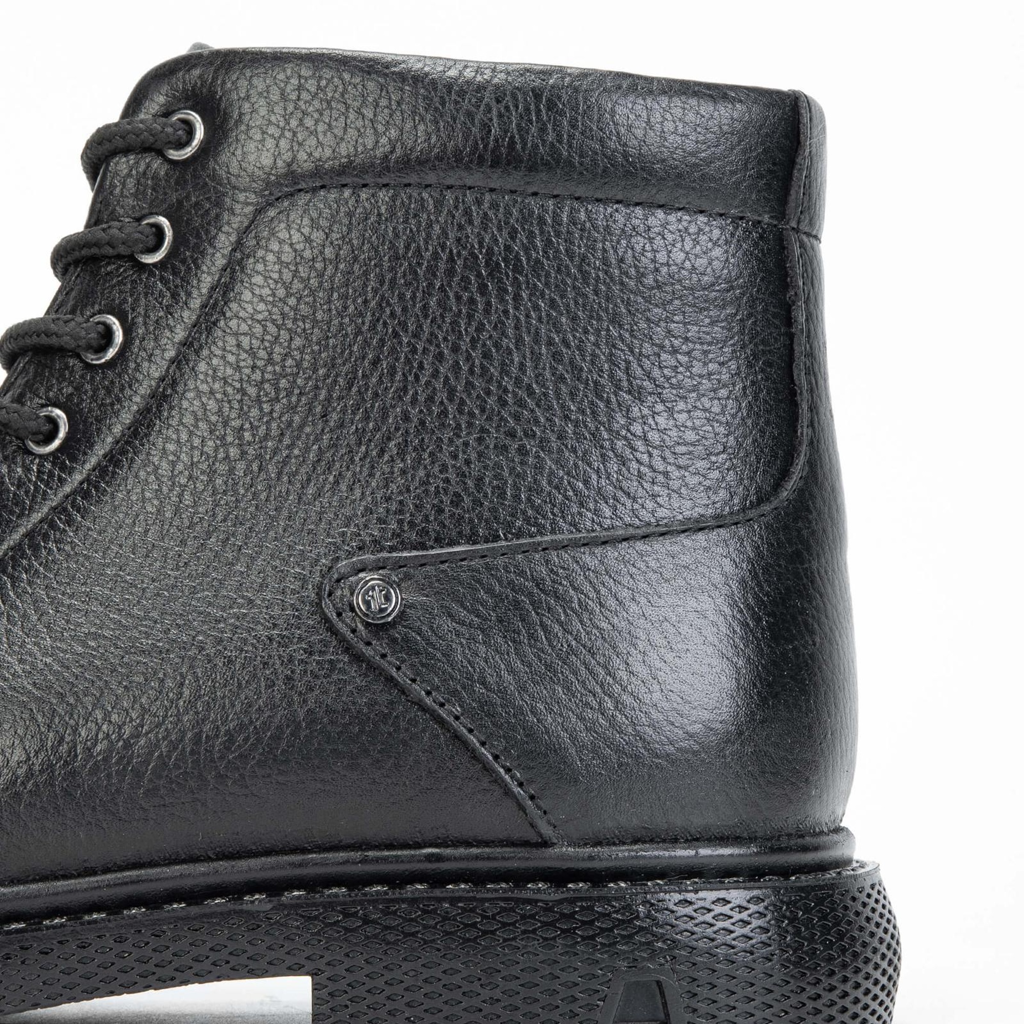 Tamer Tanca Erkek Hakiki Deri Siyah Casual Bot