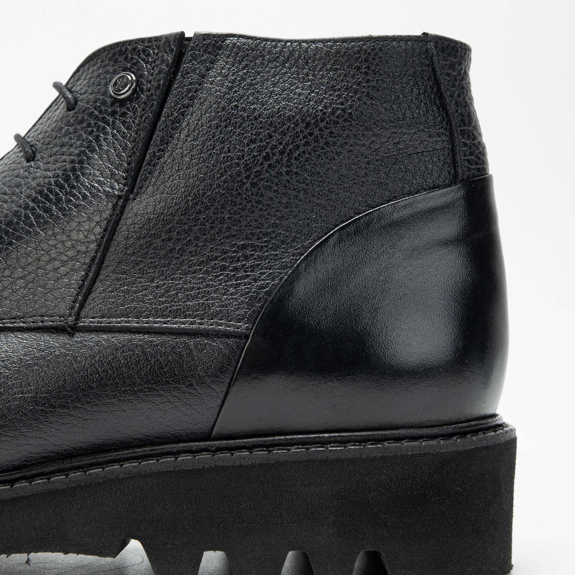 Tamer Tanca Erkek Hakiki Deri Siyah Casual Bot