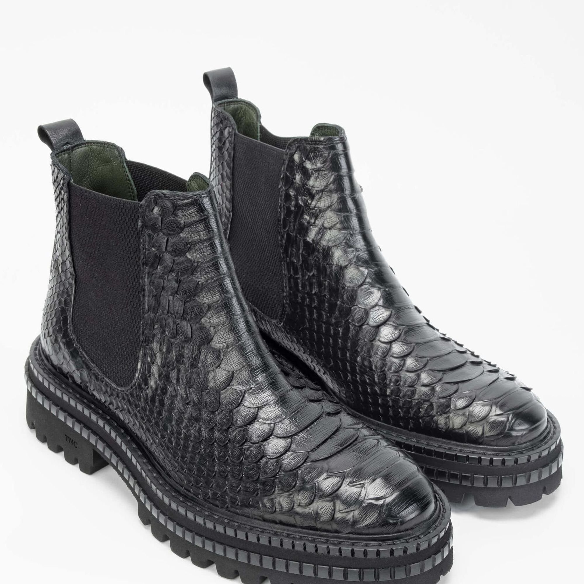 Tamer Tanca Erkek Hakiki Deri Siyah Casual Bot