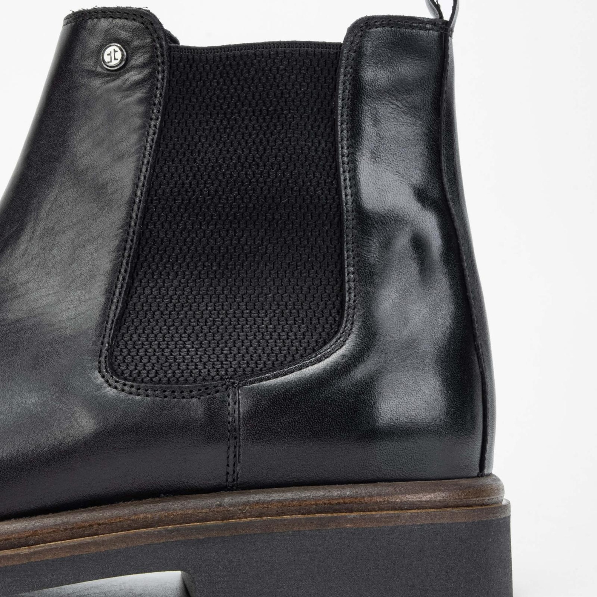 Tamer Tanca Erkek Hakiki Deri Siyah Casual Bot