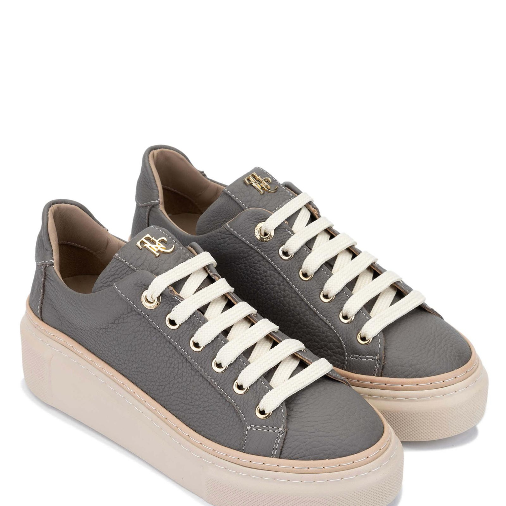 Tamer Tanca Kadın Hakiki Deri Koyu Gri Sneakers & Spor Ayakkabı