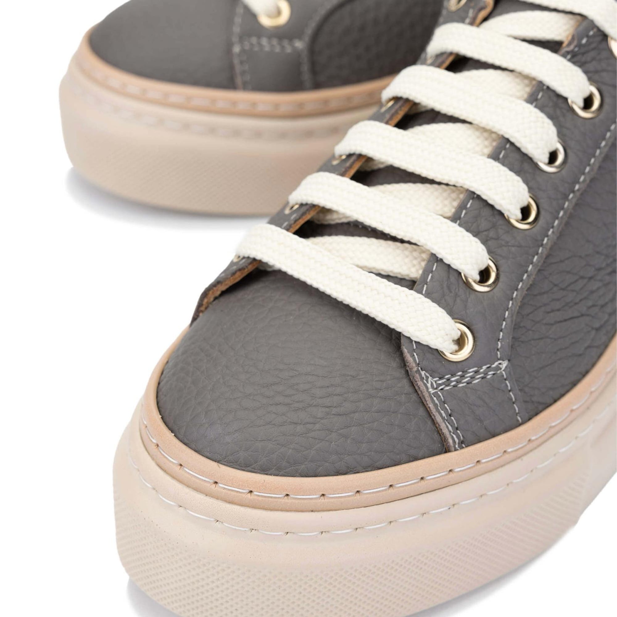 Tamer Tanca Kadın Hakiki Deri Koyu Gri Sneakers & Spor Ayakkabı