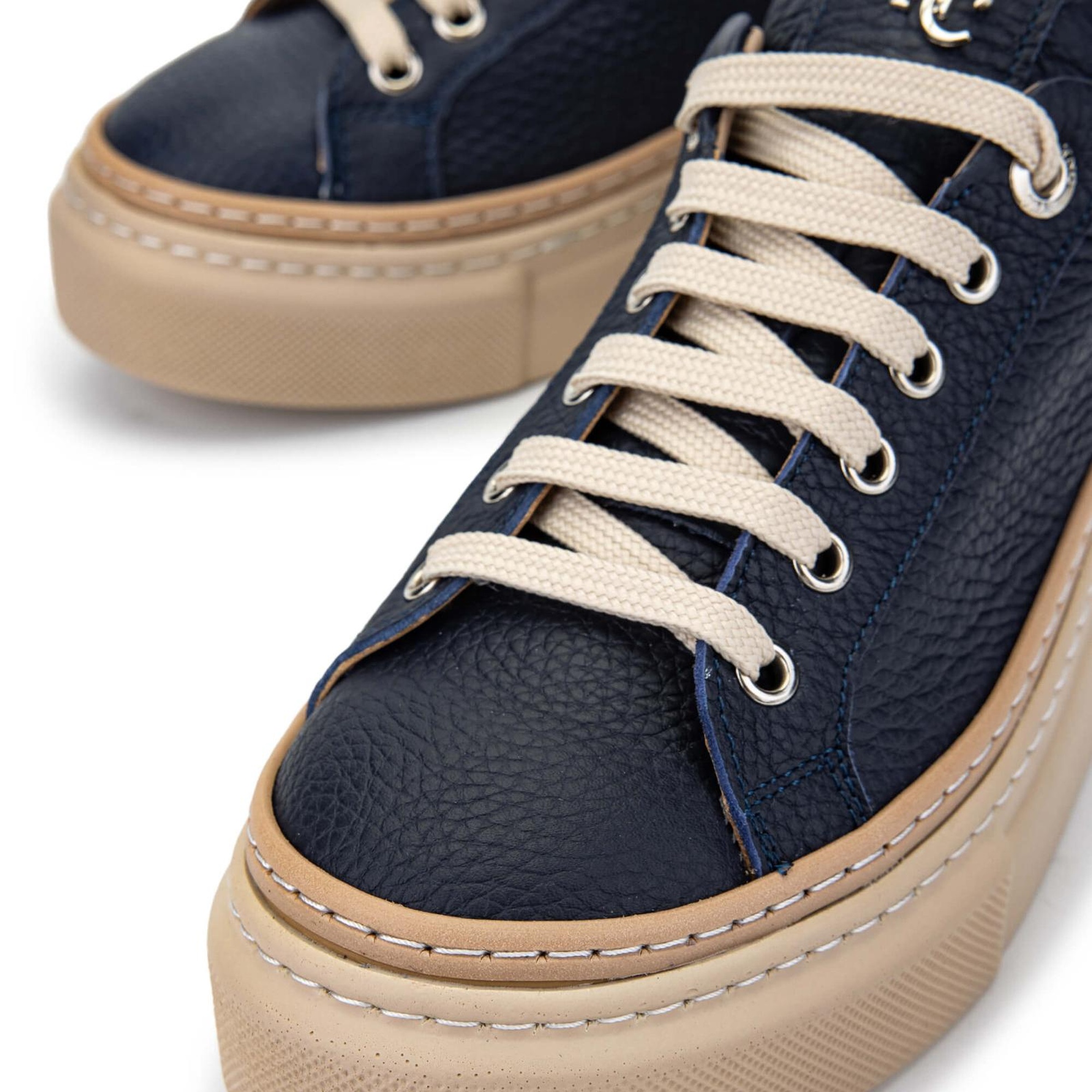 Tamer Tanca Kadın Hakiki Deri Lacivert Sneakers & Spor Ayakkabı