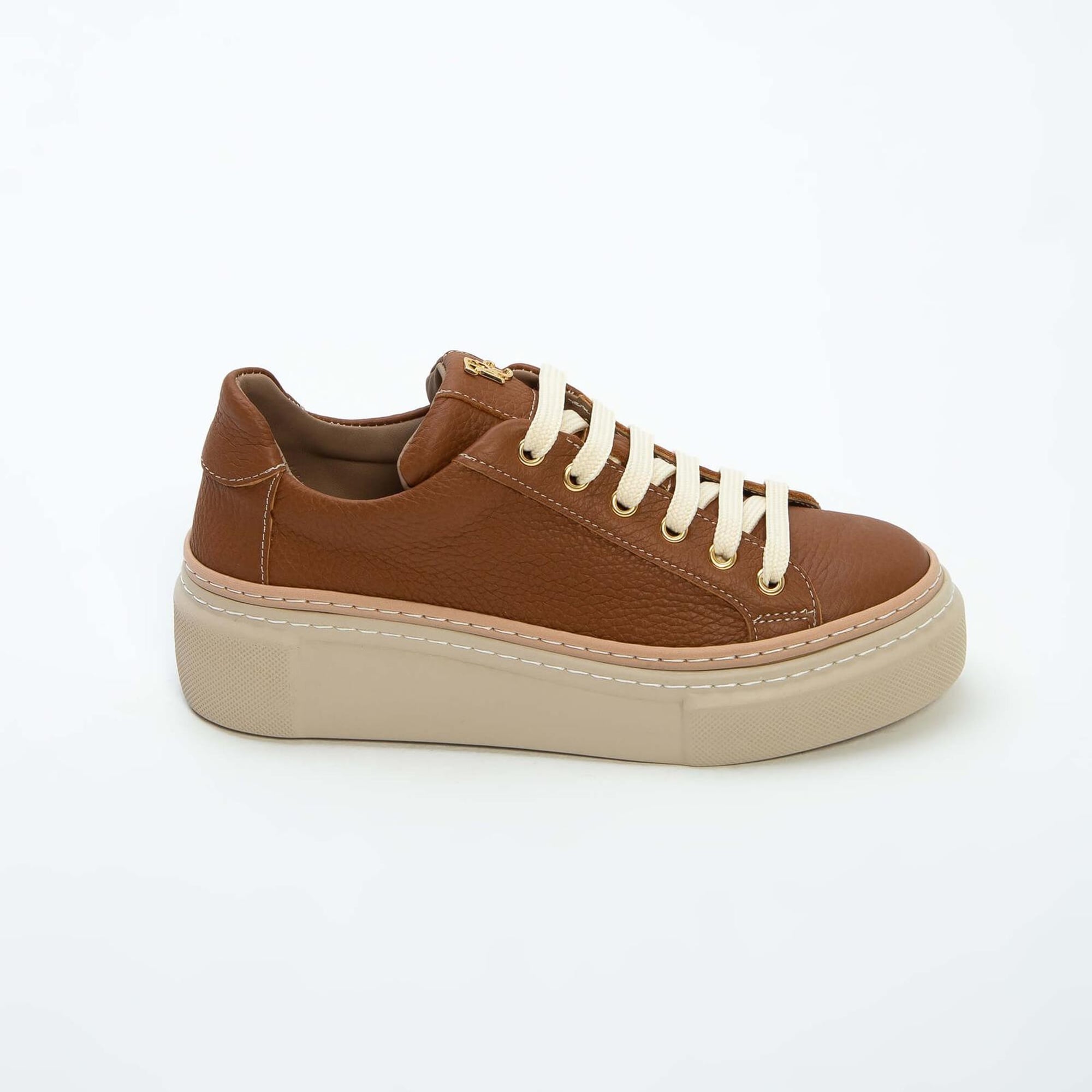 Tamer Tanca Kadın Hakiki Deri Taba Floter Sneakers & Spor Ayakkabı