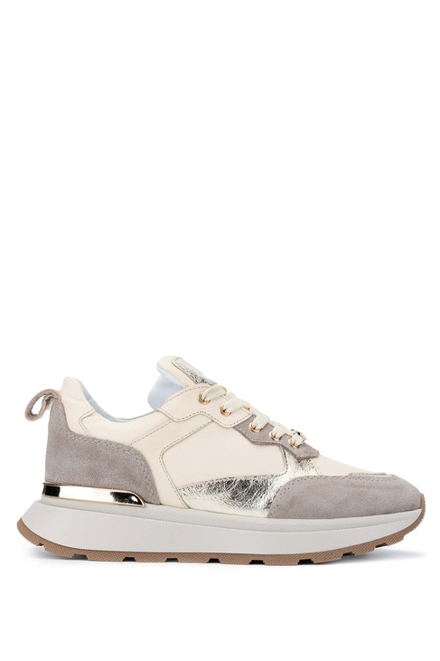  Tamer Tanca Kadın Hakiki Deri Bej Süet Sneakers & Spor Ayakkabı