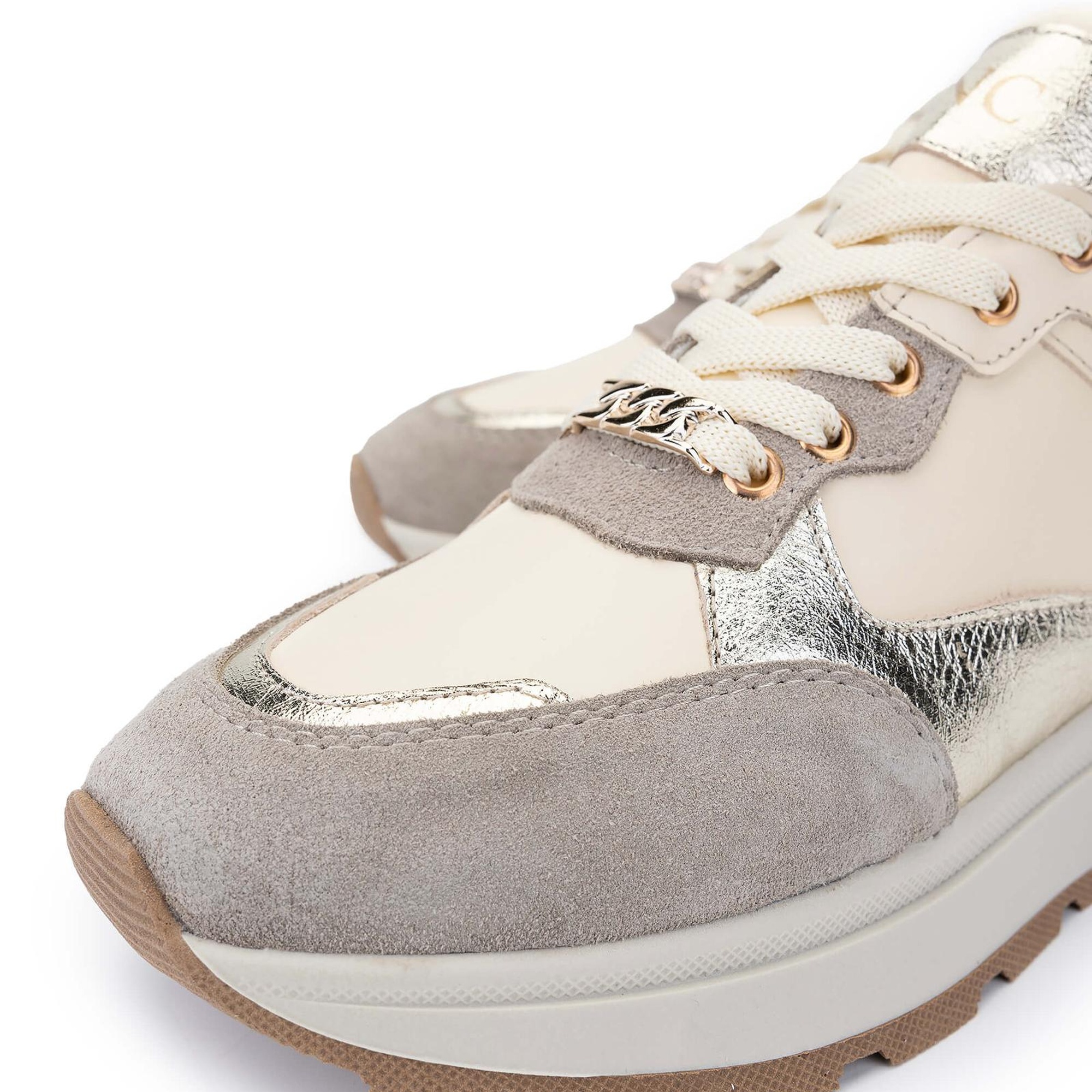 Tamer Tanca Kadın Hakiki Deri Bej Süet Sneakers & Spor Ayakkabı