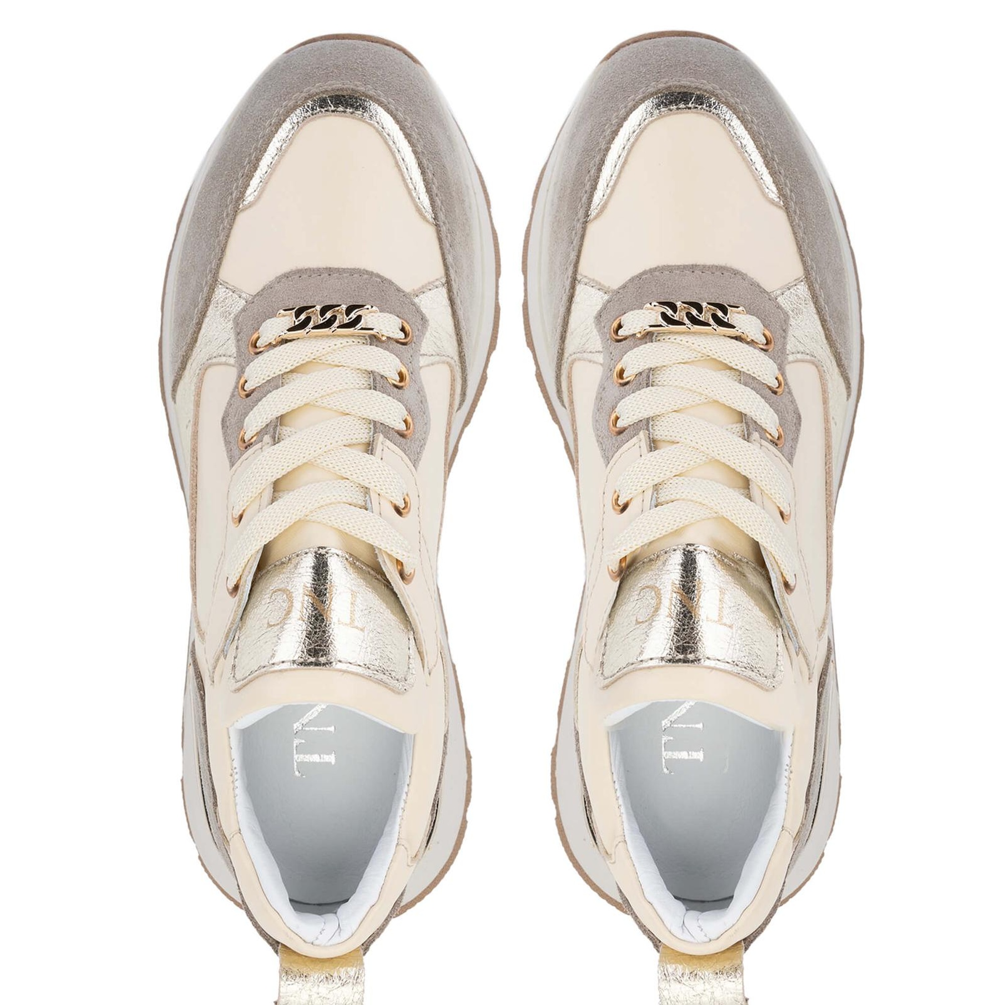 Tamer Tanca Kadın Hakiki Deri Bej Süet Sneakers & Spor Ayakkabı