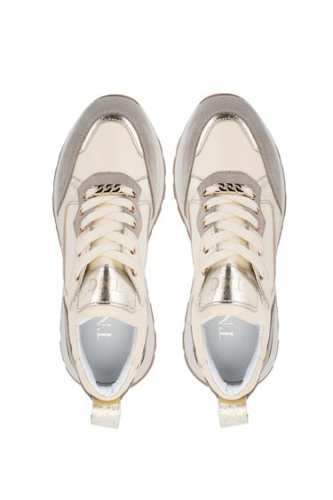  Tamer Tanca Kadın Hakiki Deri Bej Süet Sneakers & Spor Ayakkabı