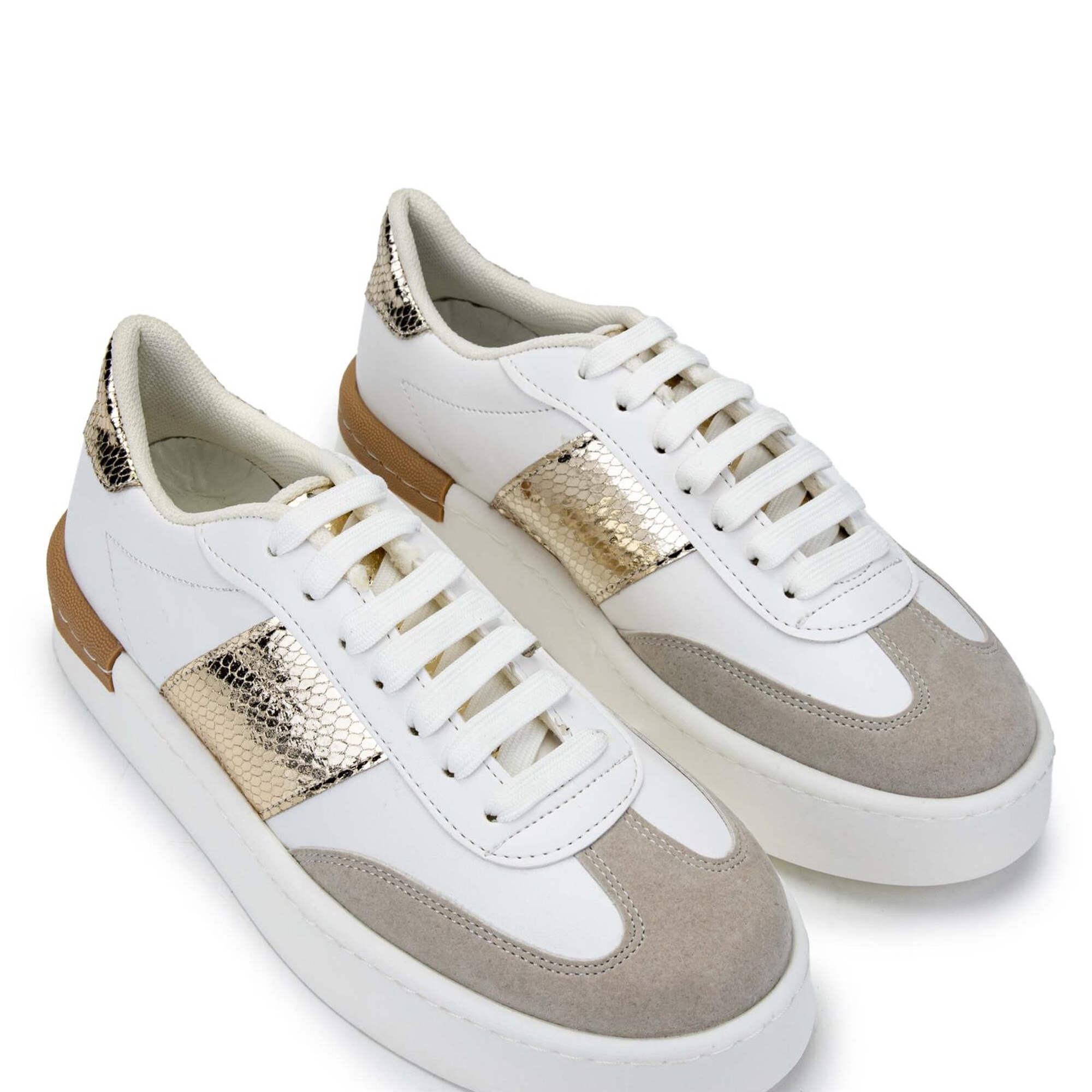 Tamer Tanca Kadın Hakiki Deri Beyaz Sneakers & Spor Ayakkabı