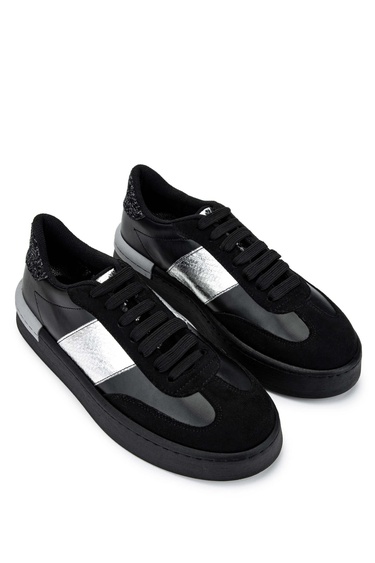  Tamer Tanca Kadın Hakiki Deri Siyah Sneakers & Spor Ayakkabı