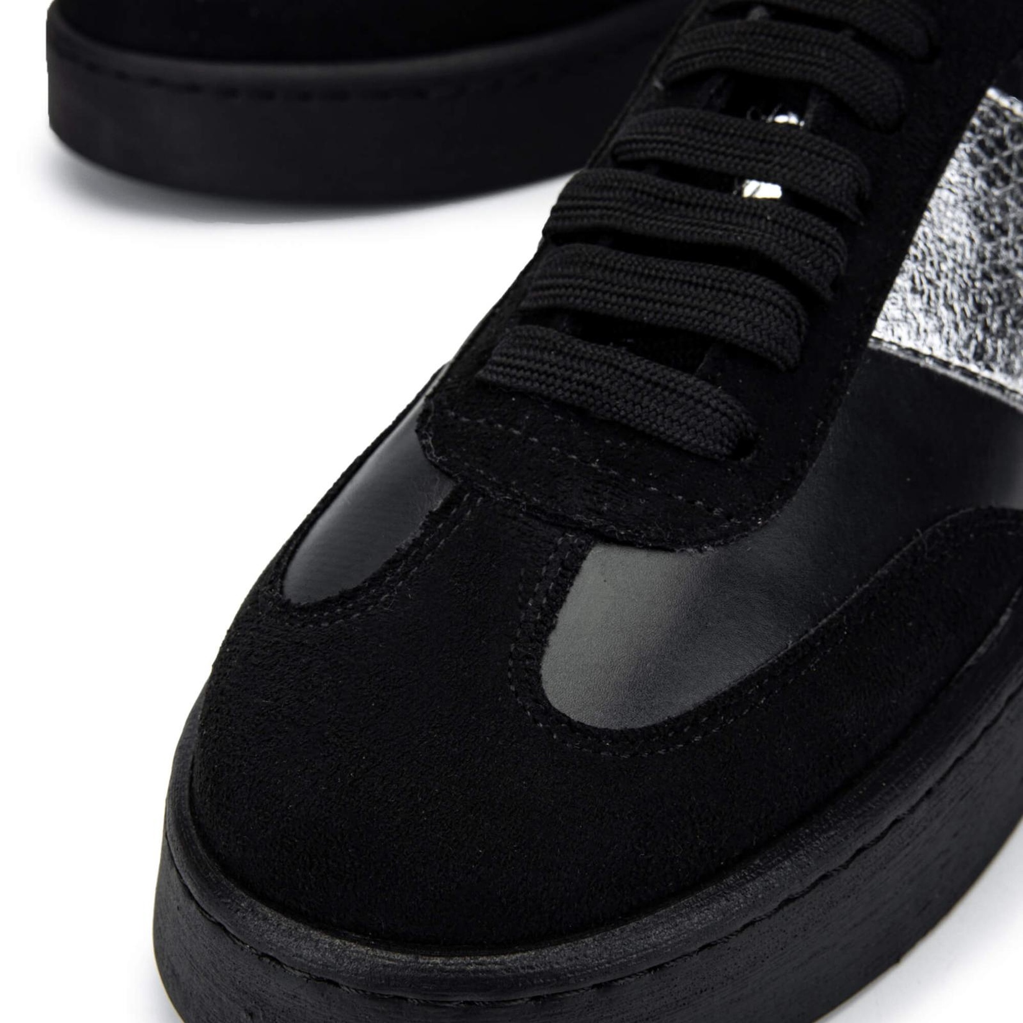 Tamer Tanca Kadın Hakiki Deri Siyah Sneakers & Spor Ayakkabı