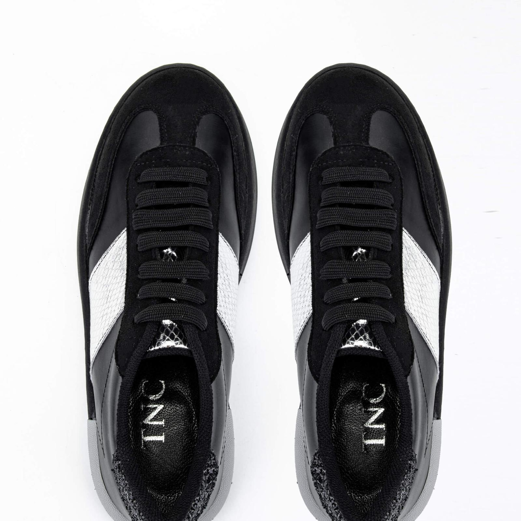 Tamer Tanca Kadın Hakiki Deri Siyah Sneakers & Spor Ayakkabı