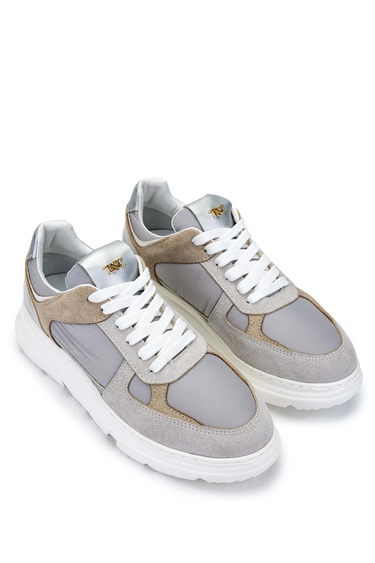  Tamer Tanca Kadın Hakiki Deri Bej Sneakers & Spor Ayakkabı